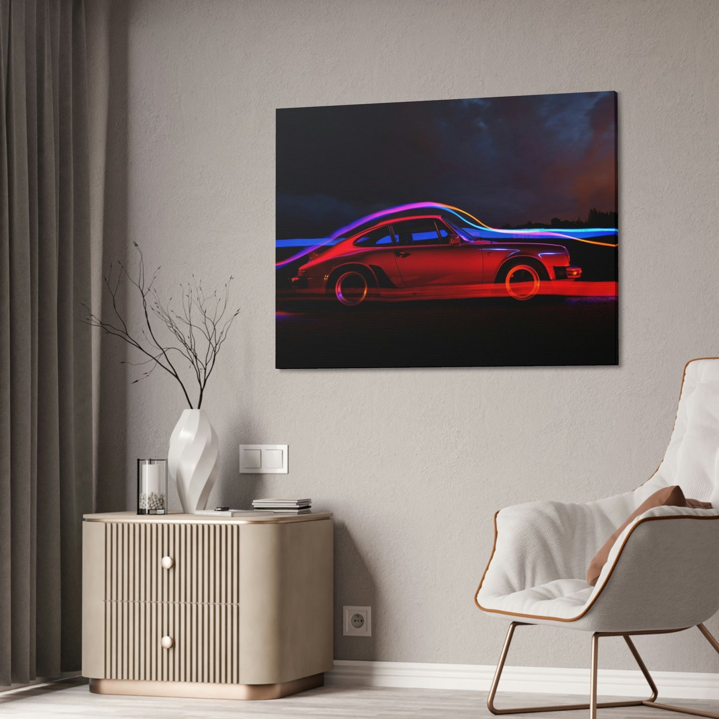 Porsche Reflections: Artistic Canvas and Print Artwork of Classic Cars