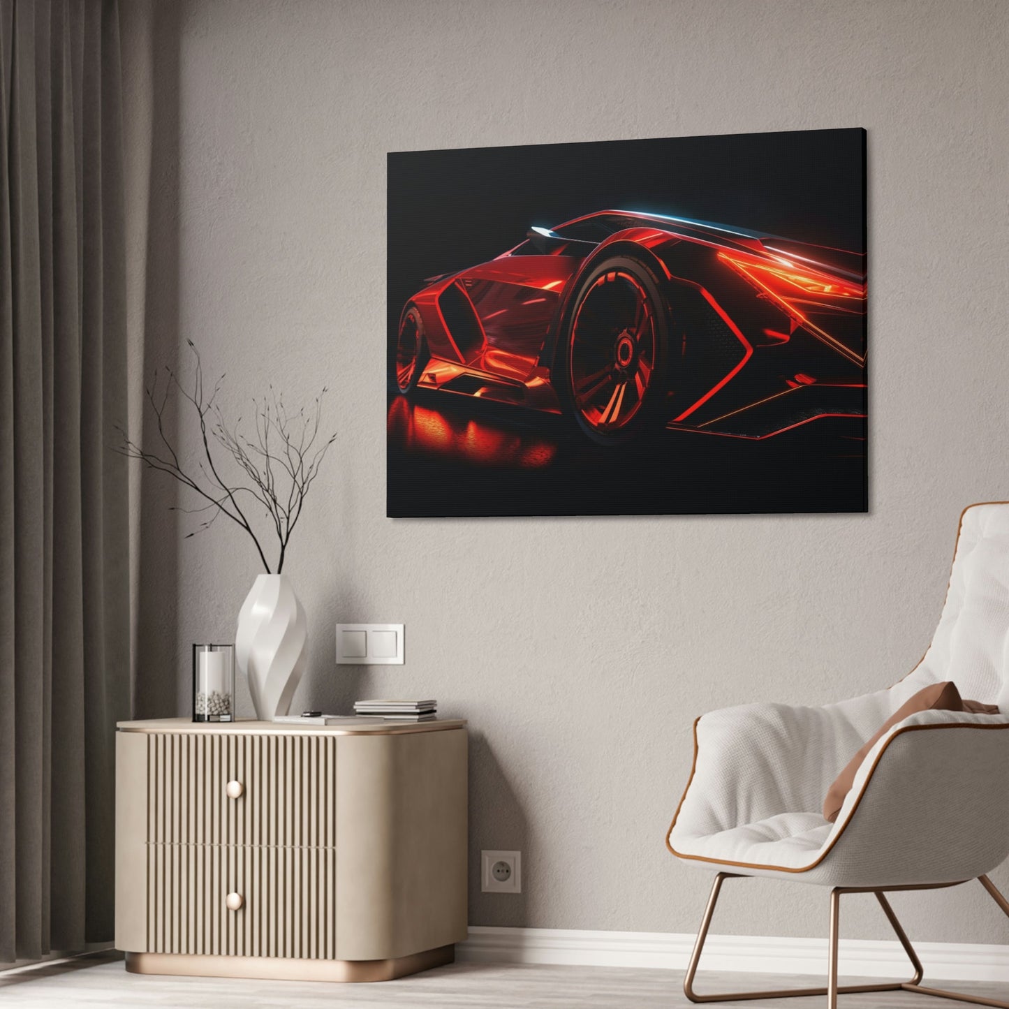 Italian Supercar Artistry: Framed Canvas & Poster Art with Lamborghini
