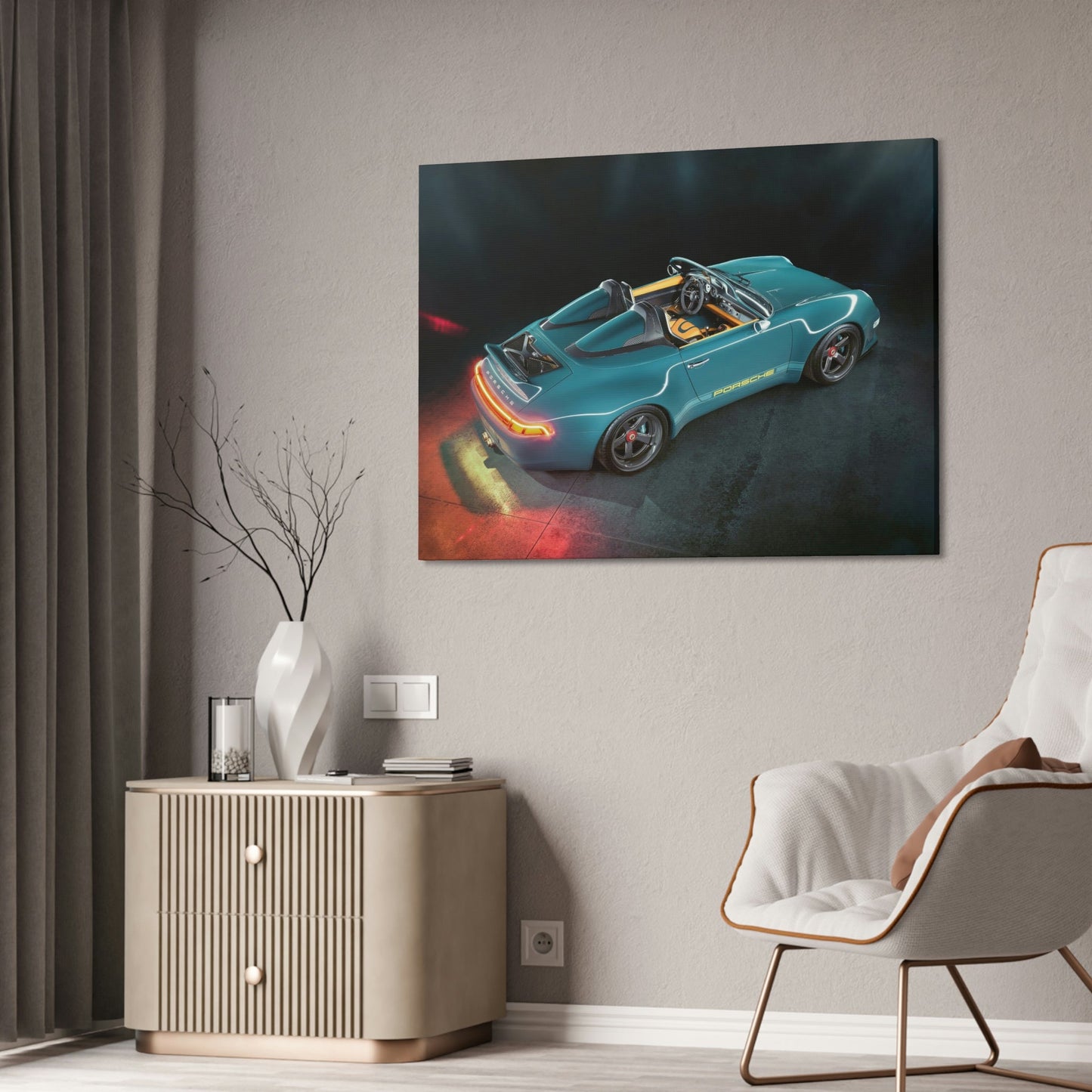 The Perfect Porsche: Museum-Quality Art Print for Auto Aficionados