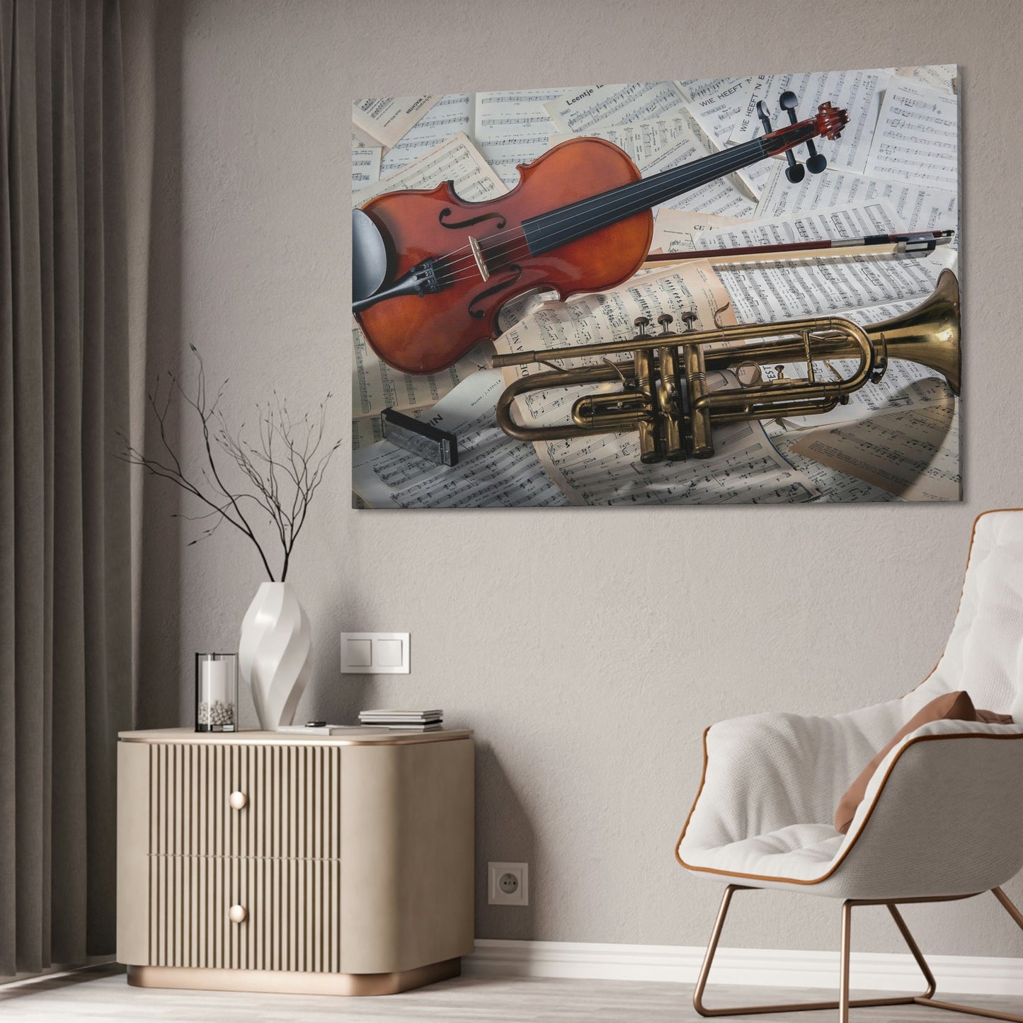 The Symphony of Classics: A Masterpiece of Art on a Framed Canvas & Poster