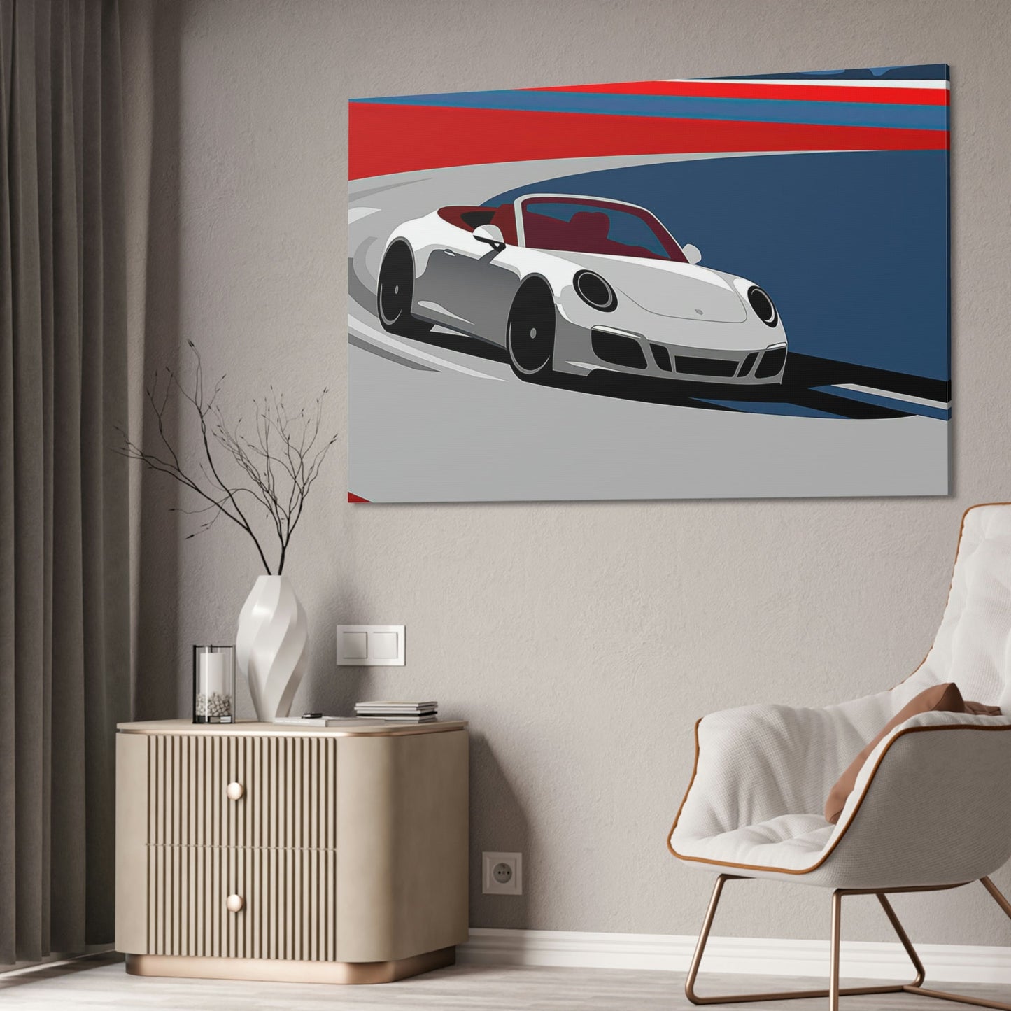 Speed and Style: Stunning  Canvas & Poster Wall Art of Porsche