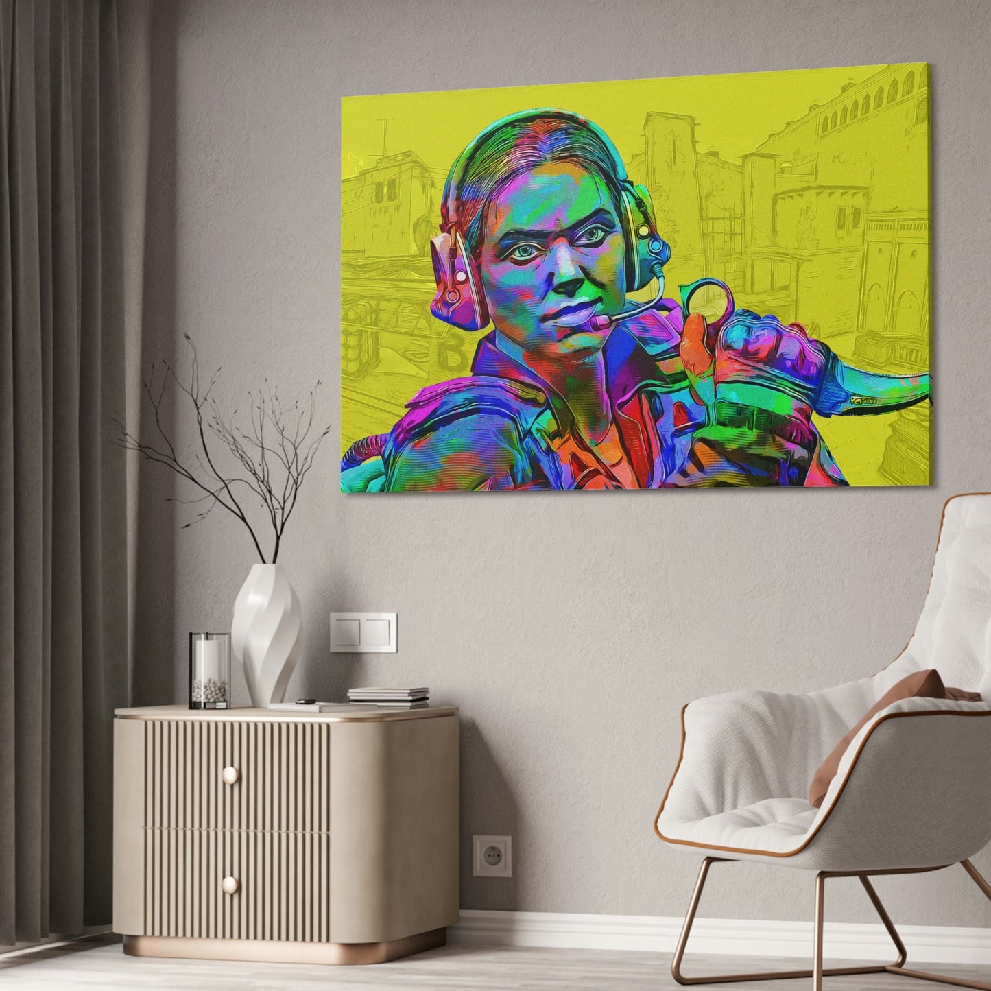 Fierce Competitors: Print on Canvas with Counter Strike Wall Art