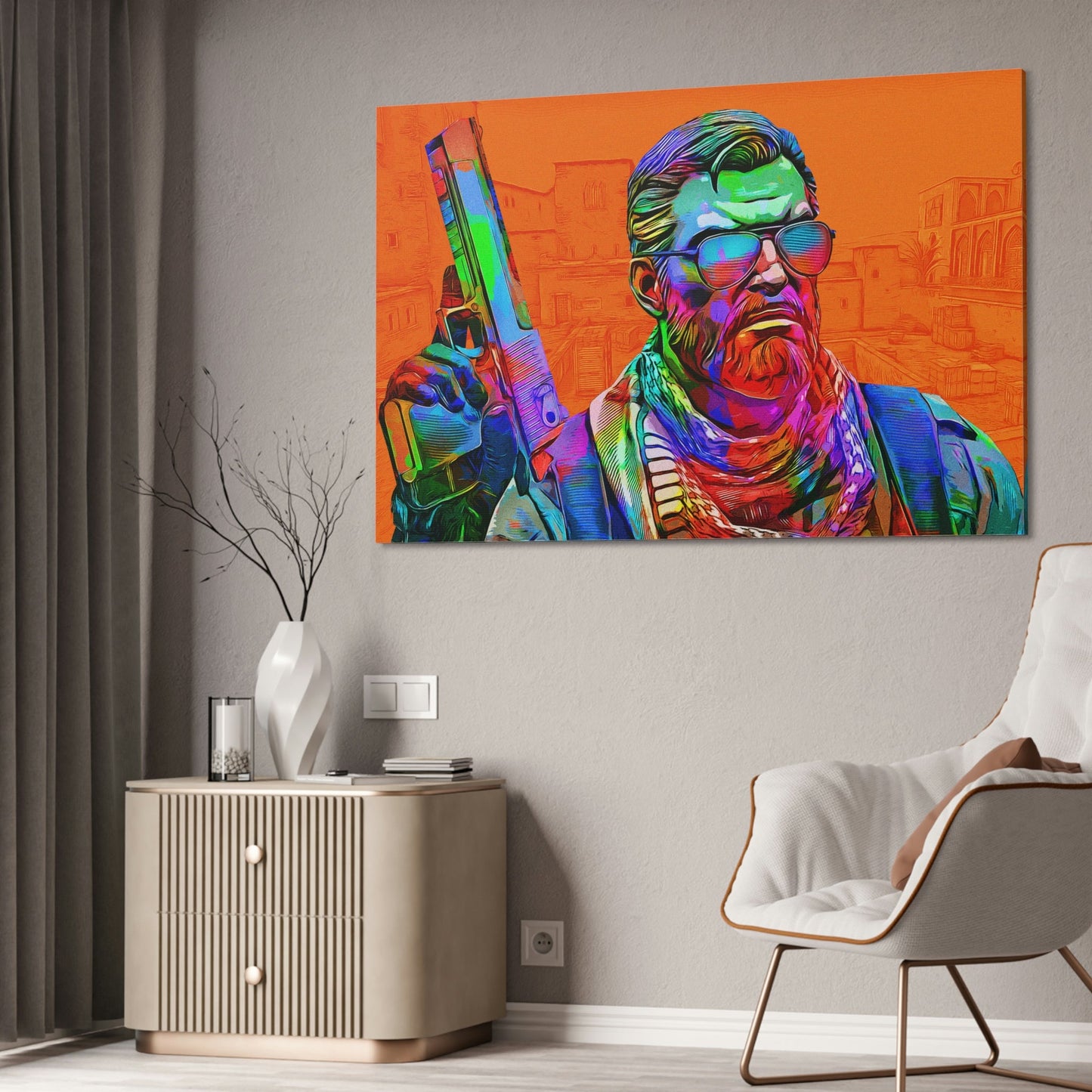 In the Line of Fire: Thrilling Counter Strike Wall Art on Canvas & Poster