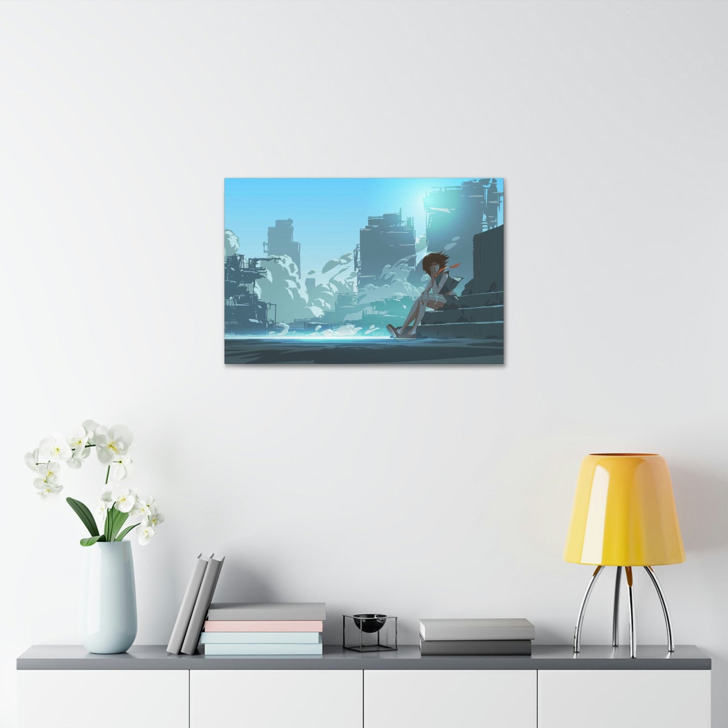 Anime Adventure: Framed Canvas Art Featuring Action-Packed Anime Scenes