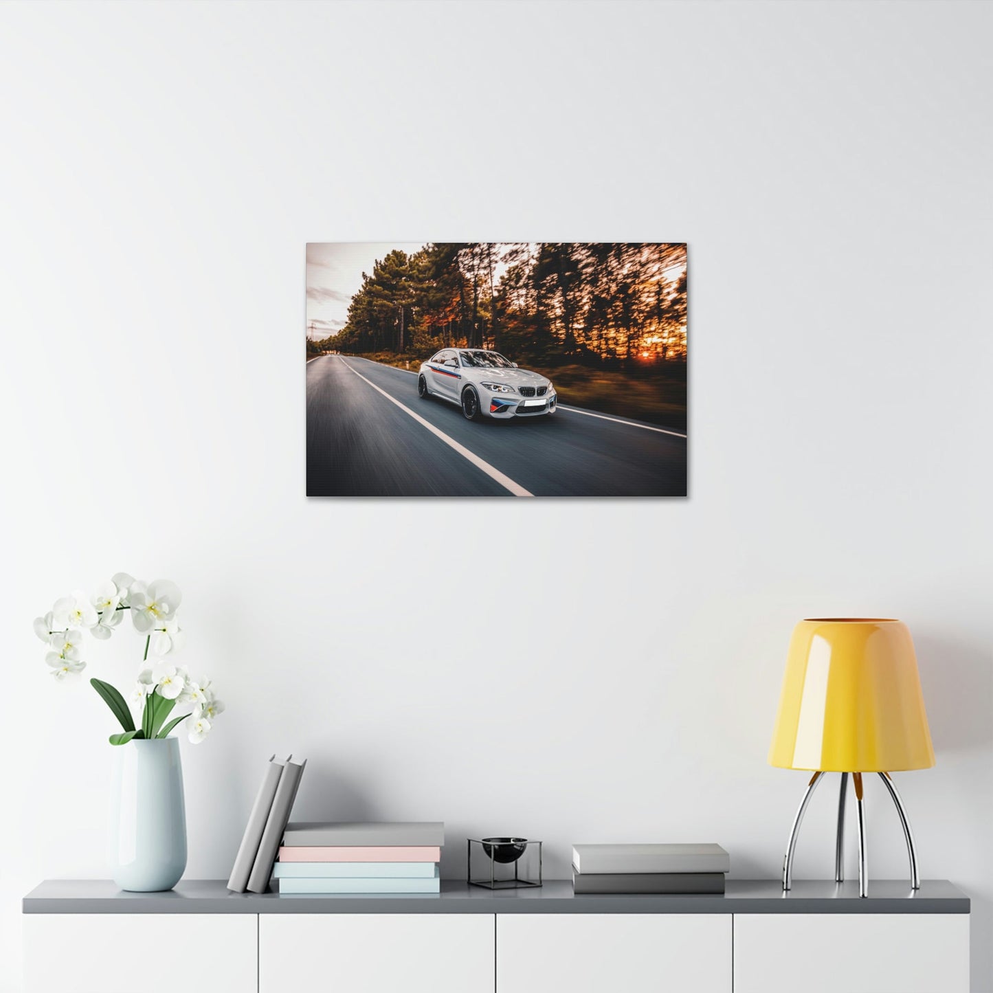 BMW Speed: Poster and Print on Canvas with Dynamic Car Art