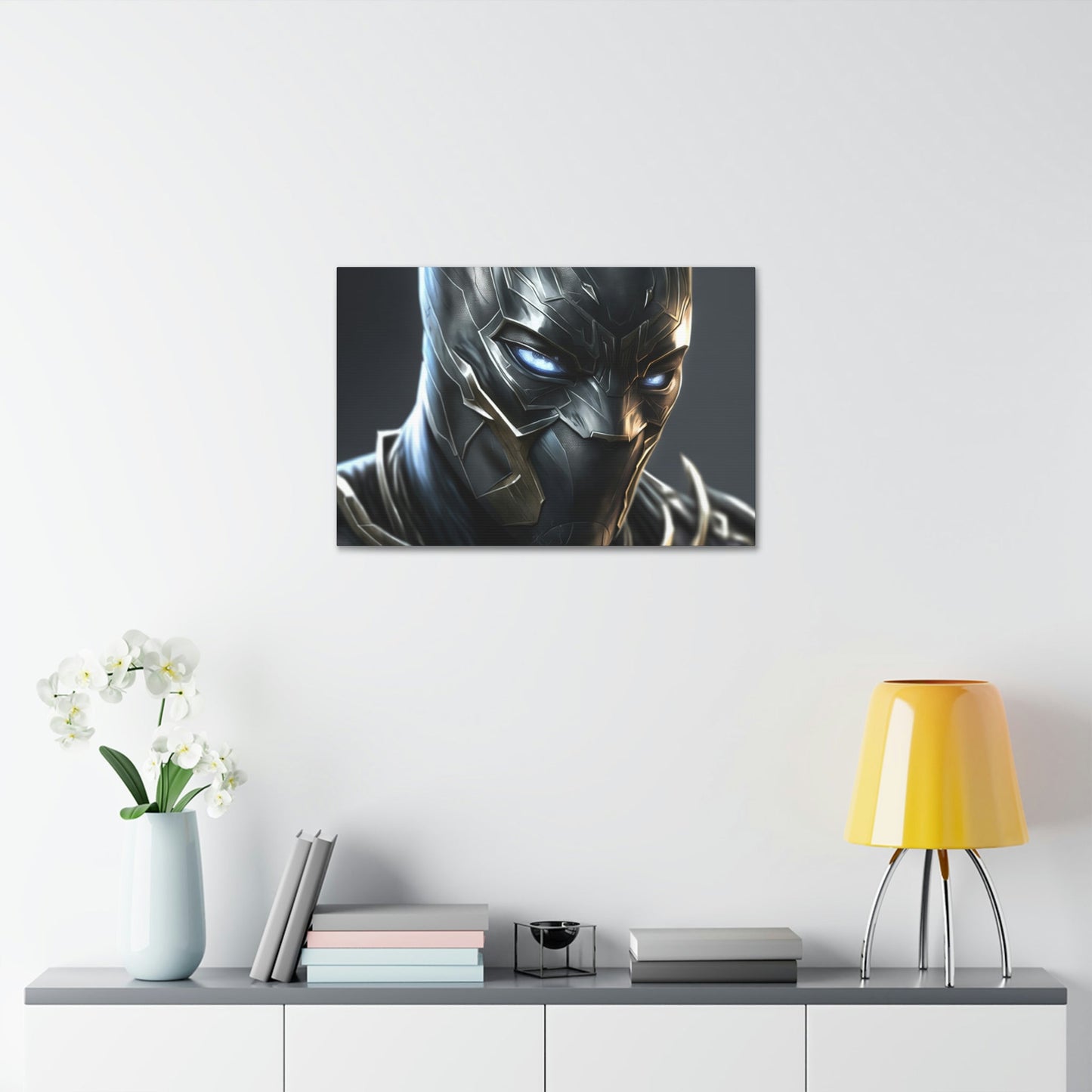 The Black Panther: Framed Canvas and Print with Marvel Superhero Art