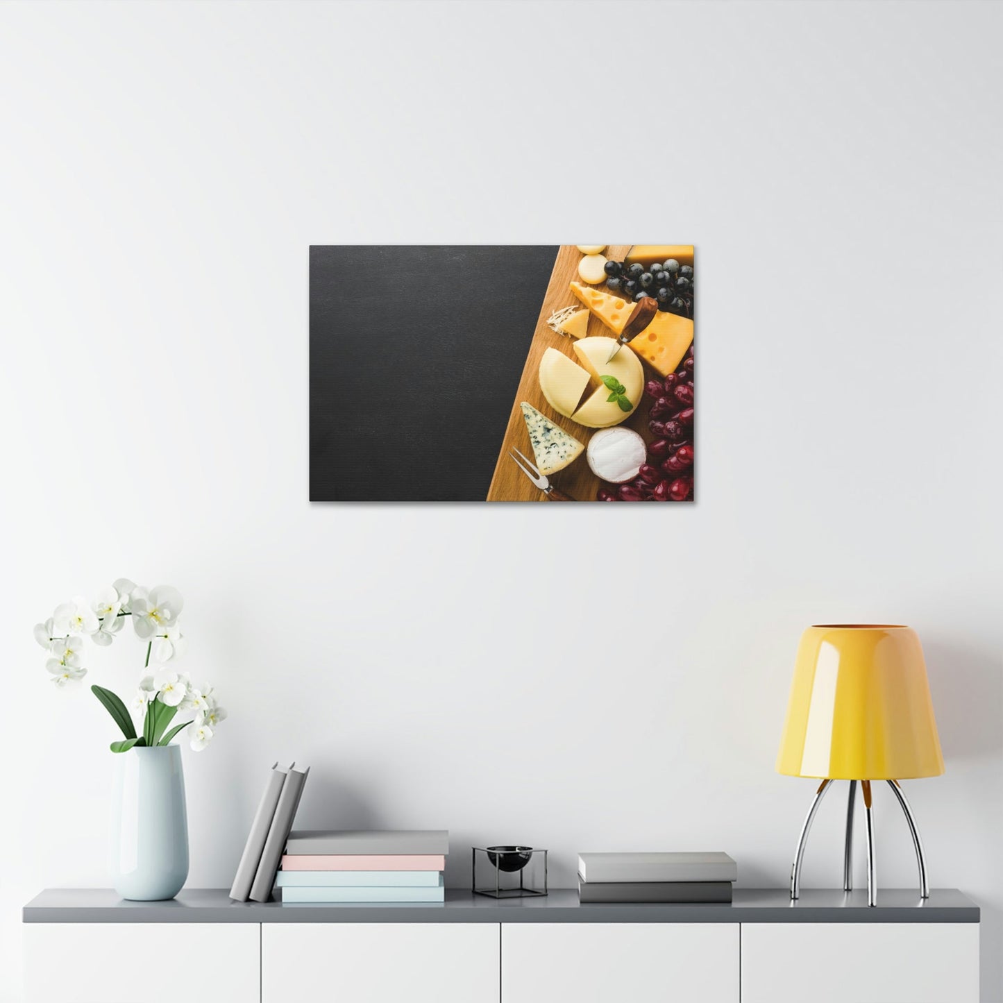 The Art of Cheese: Natural Canvas Prints of Gourmet Cheese Wheels