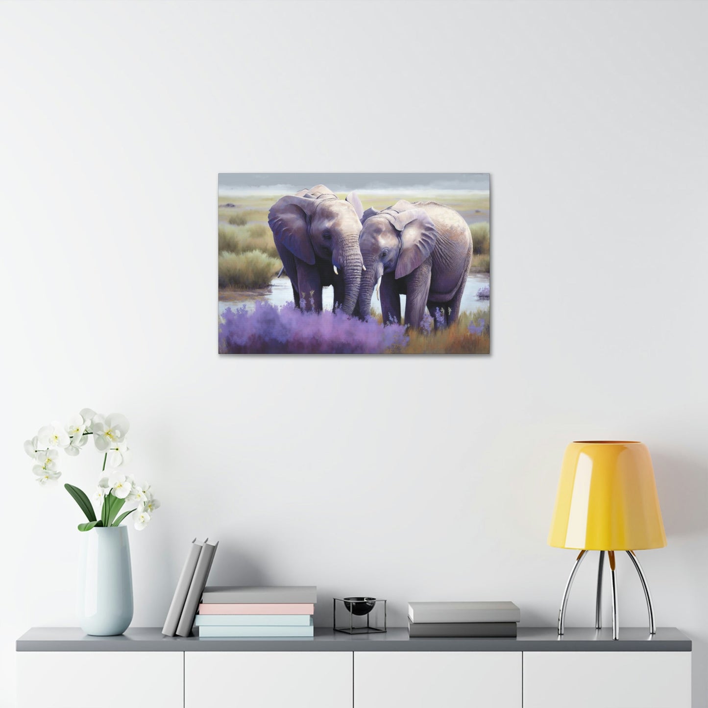 Majestic Elephants: Stunning Canvas Wall Art for Animal Lovers