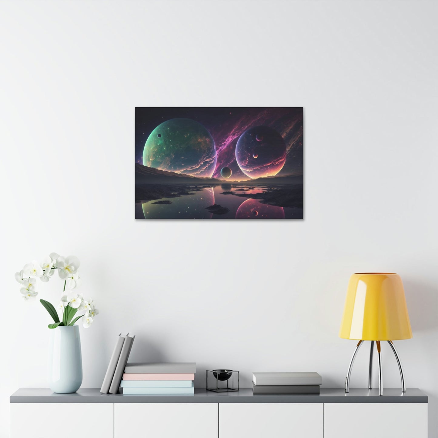 Framed Planetary Wonders: Awe-Inspiring Canvas Art