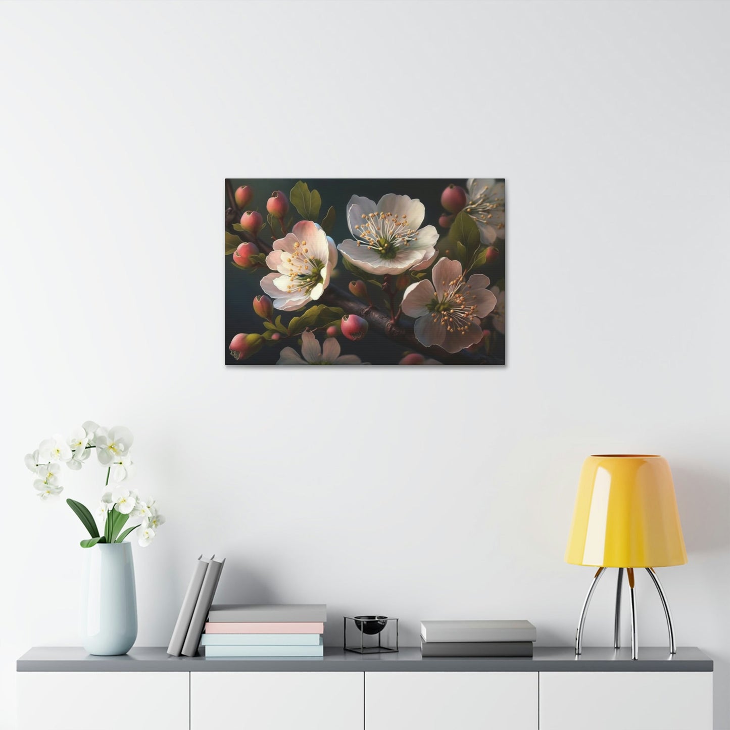 Cherry Blossom Dreams: Natural Canvas & Poster Wall Art