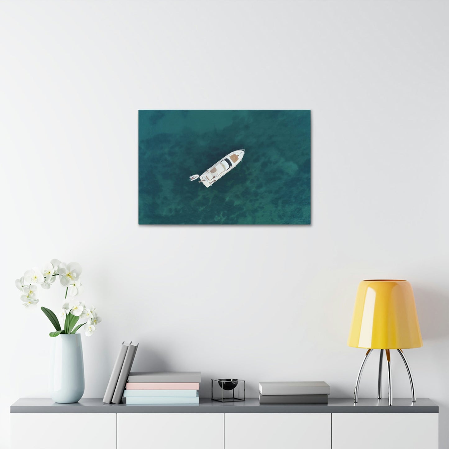 Sailing Away: Stunning Yachts on Natural Canvas and Framed Prints