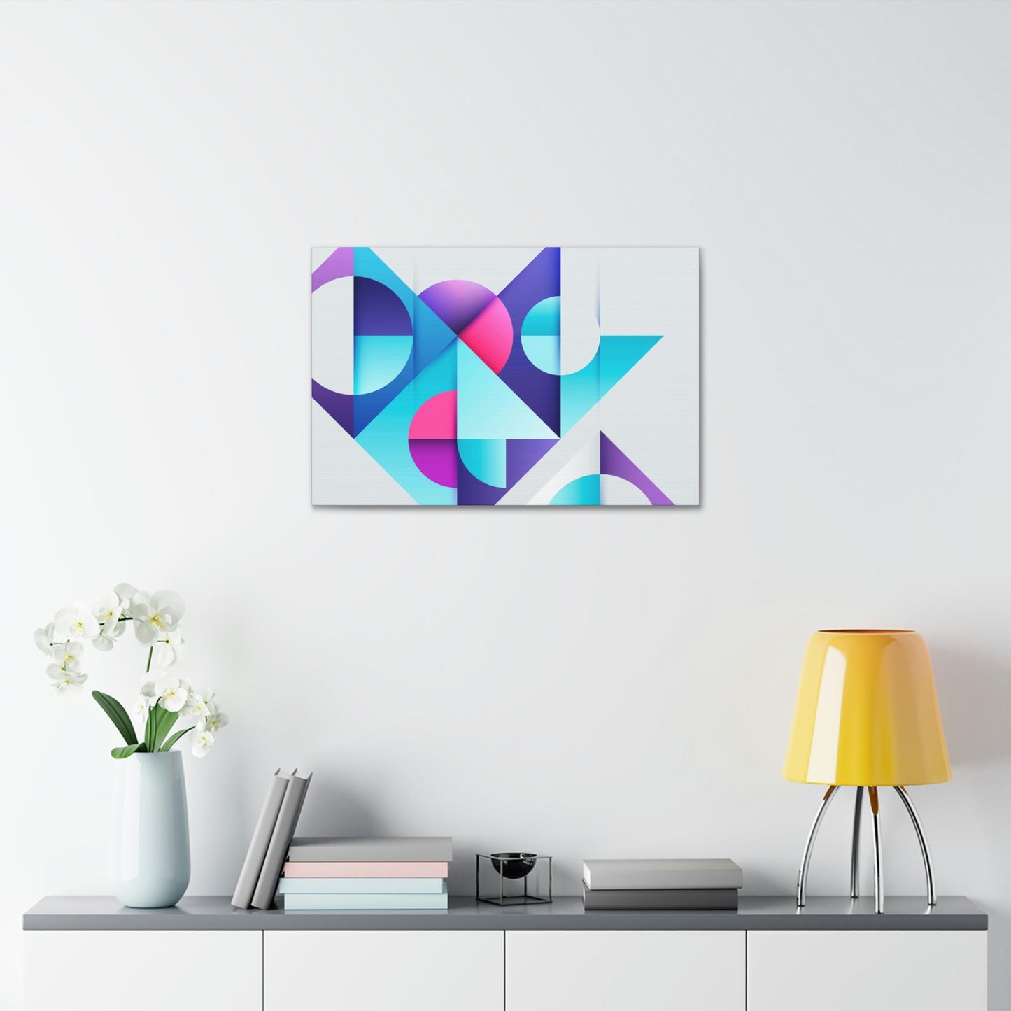 Geometric Shapes on Canvas: Contemporary Wall Art to Inspire