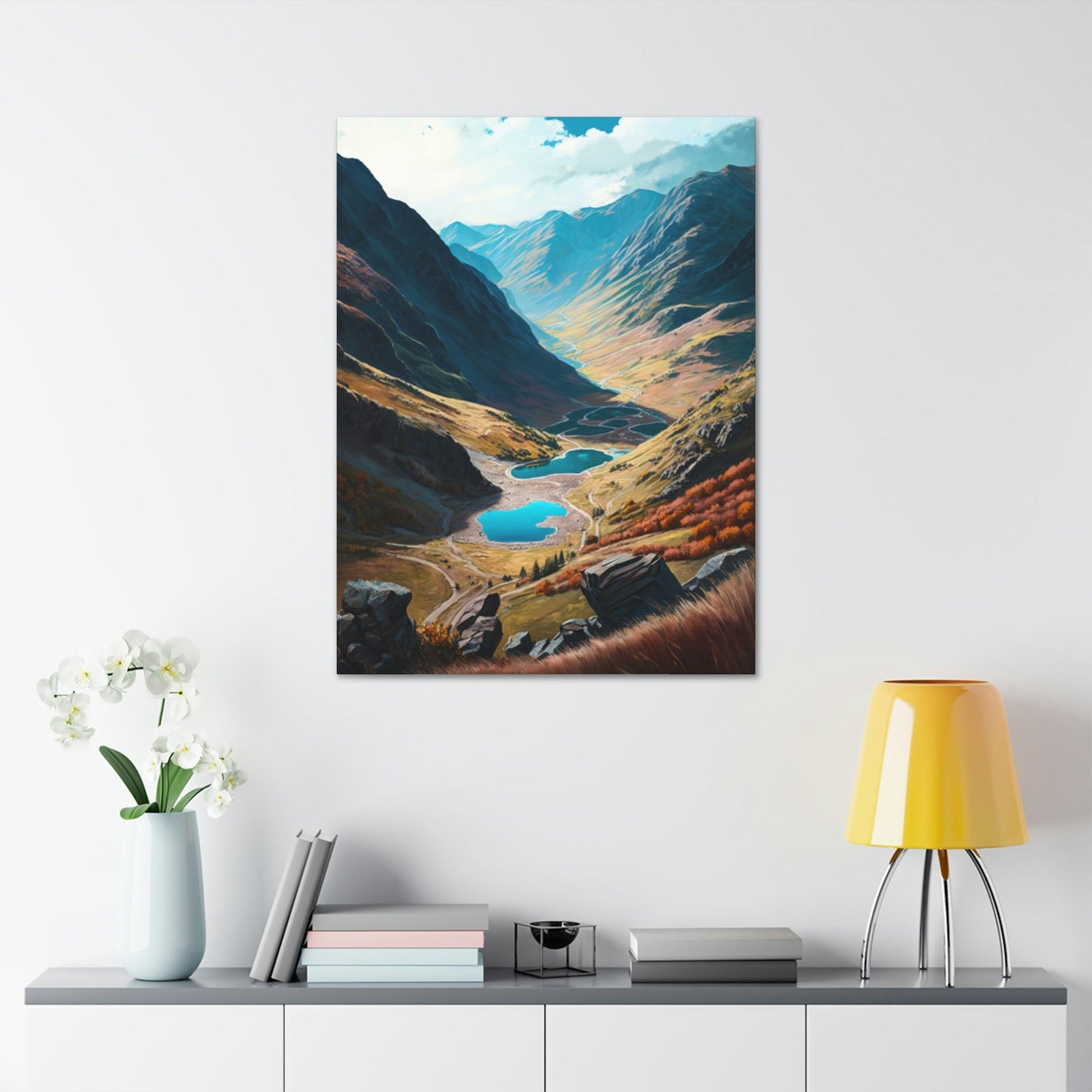 The Enchanting Valley: High-quality Wall Art and Canvas Print