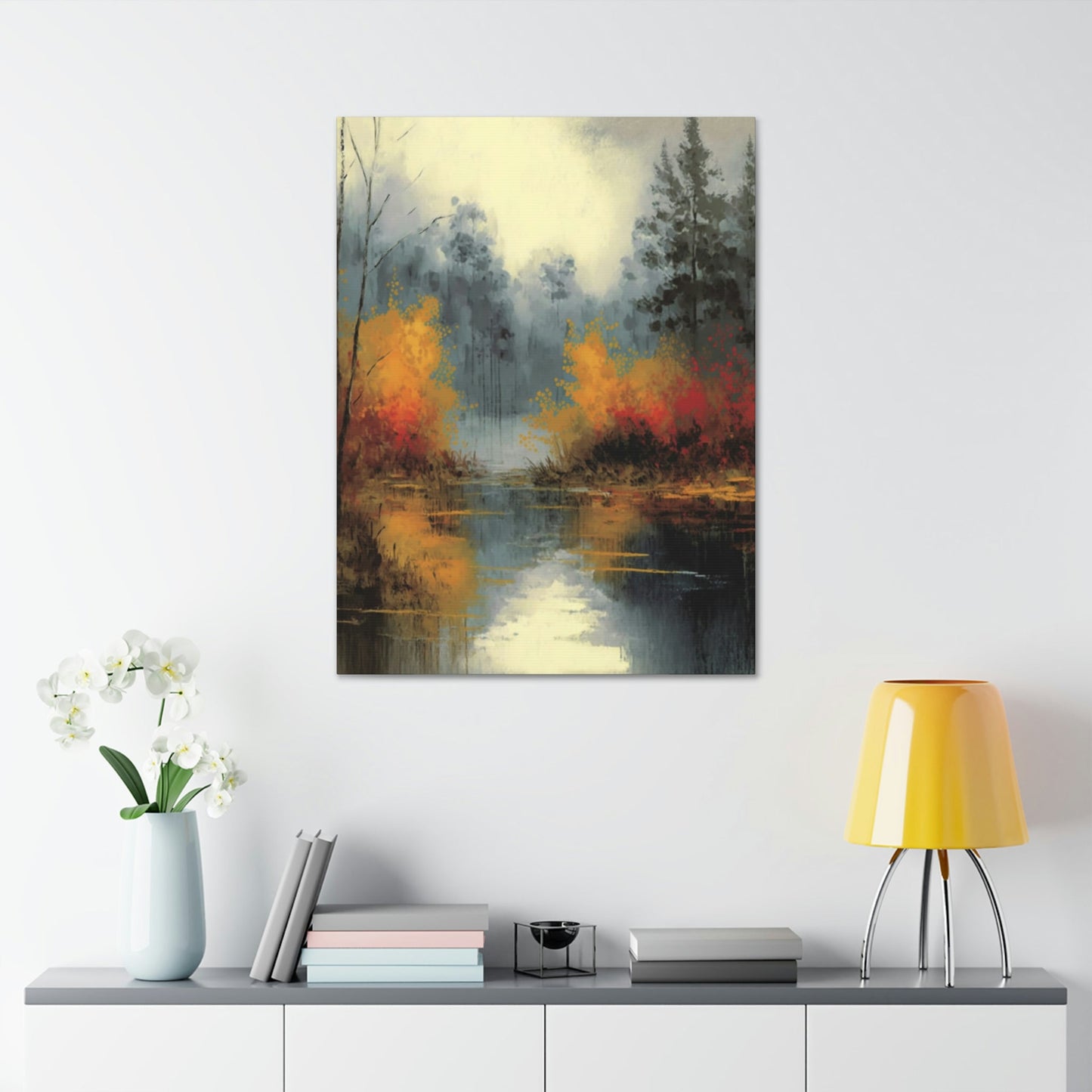 Fluid Landscape: A Natural Canvas & Poster Wall Art of an Abstract Water Scene