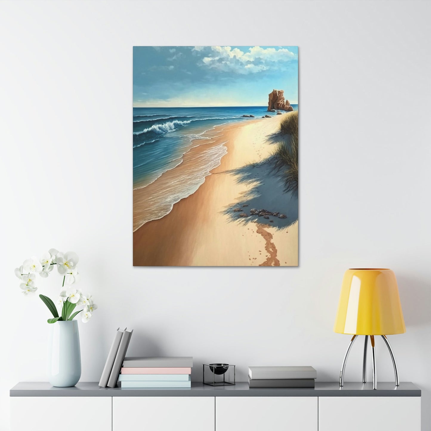 Beach Bliss: Wall Art of an Island Beach on Canvas & Poster