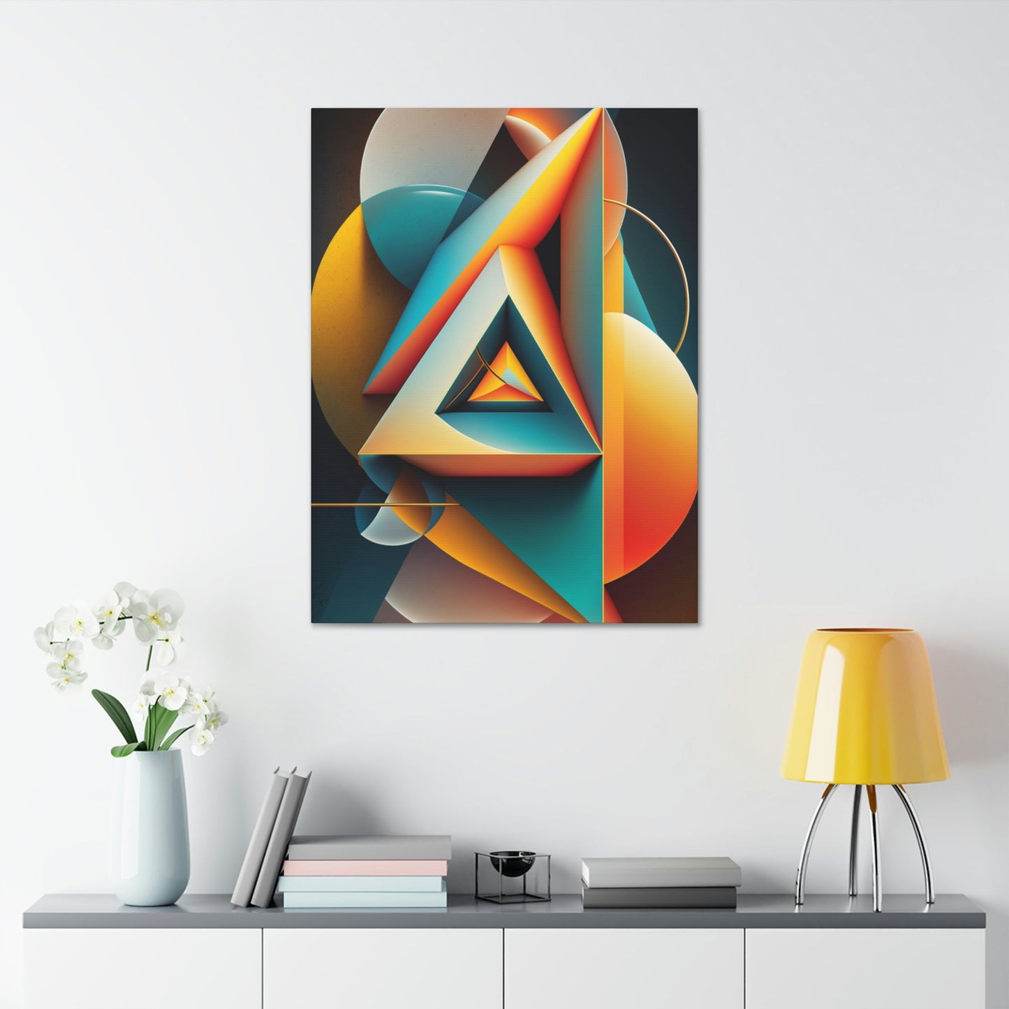 Bold Geometric Print: Canvas Art That Commands Attention