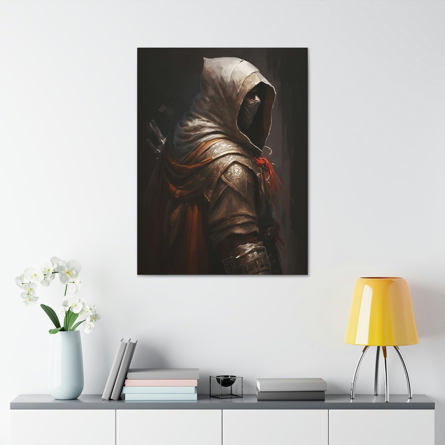 Artistic Interpretation of Assassin's Creed: Print on Canvas for Fans