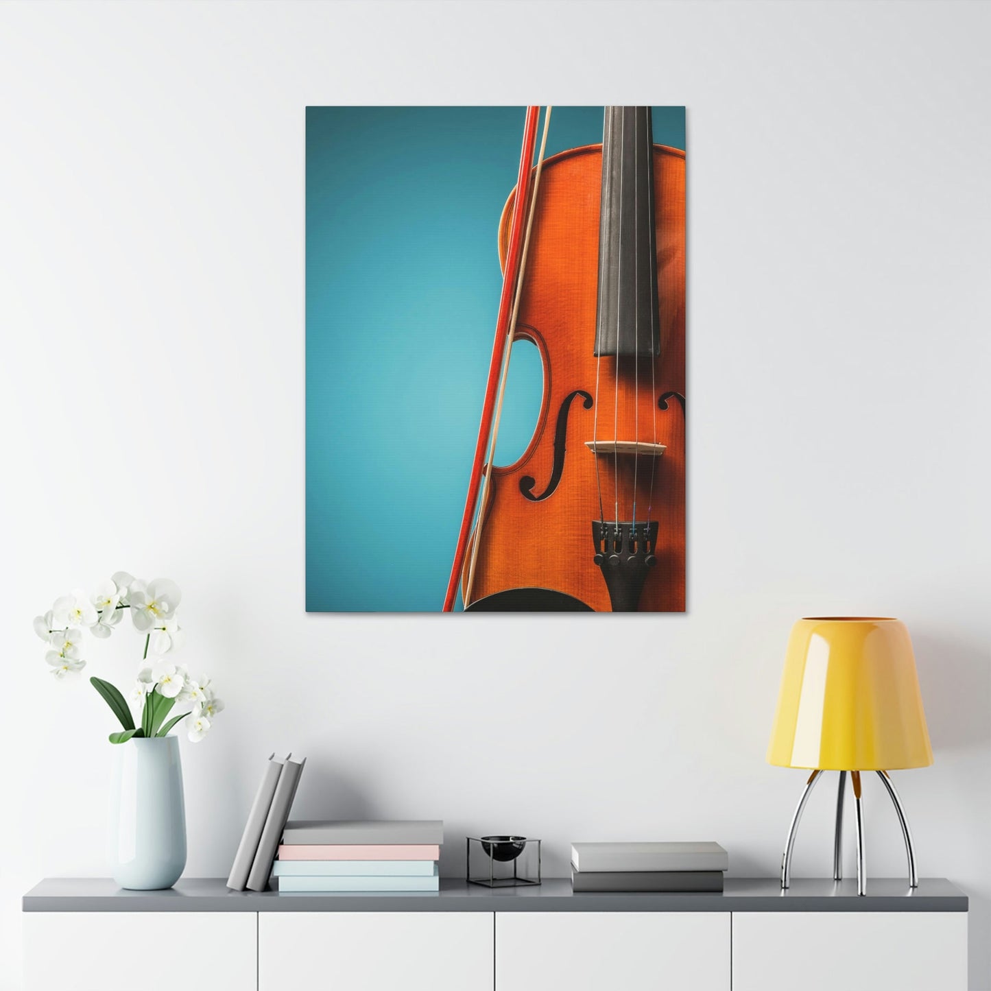 Harmonious Hues: Cello Wall Art on Canvas