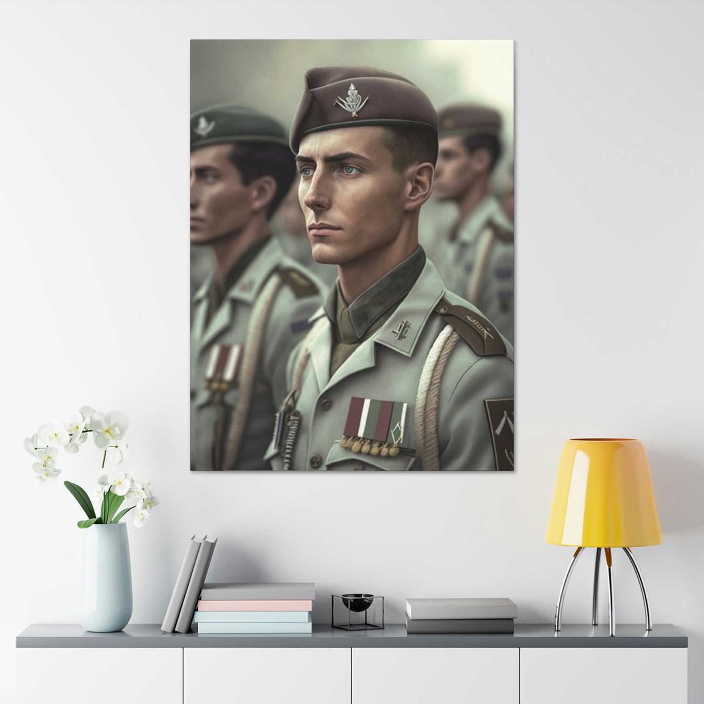 Camouflage Warriors: Striking Army Art on Canvas and Poster Prints