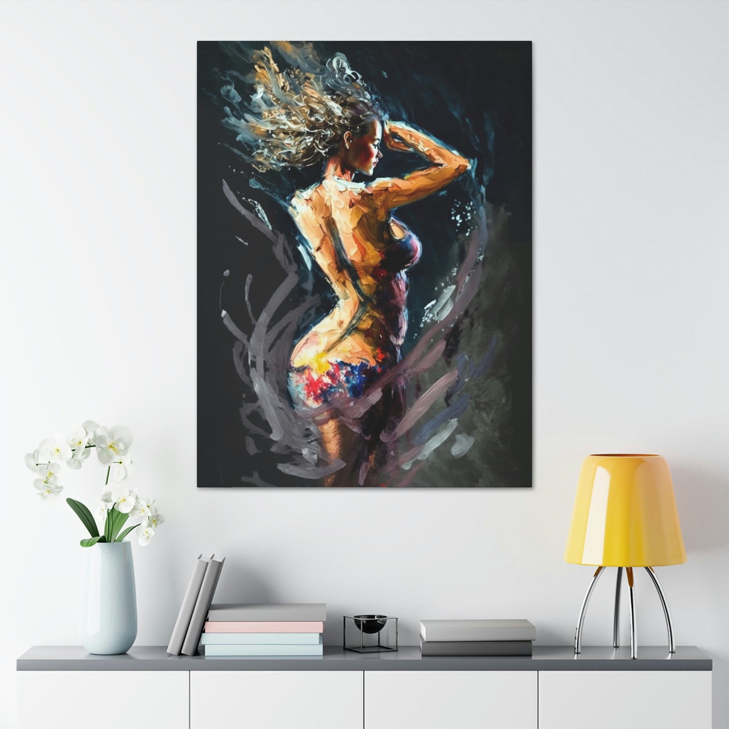 The Art of Movement: Canvas & Poster Print of Abstract Dance Figures