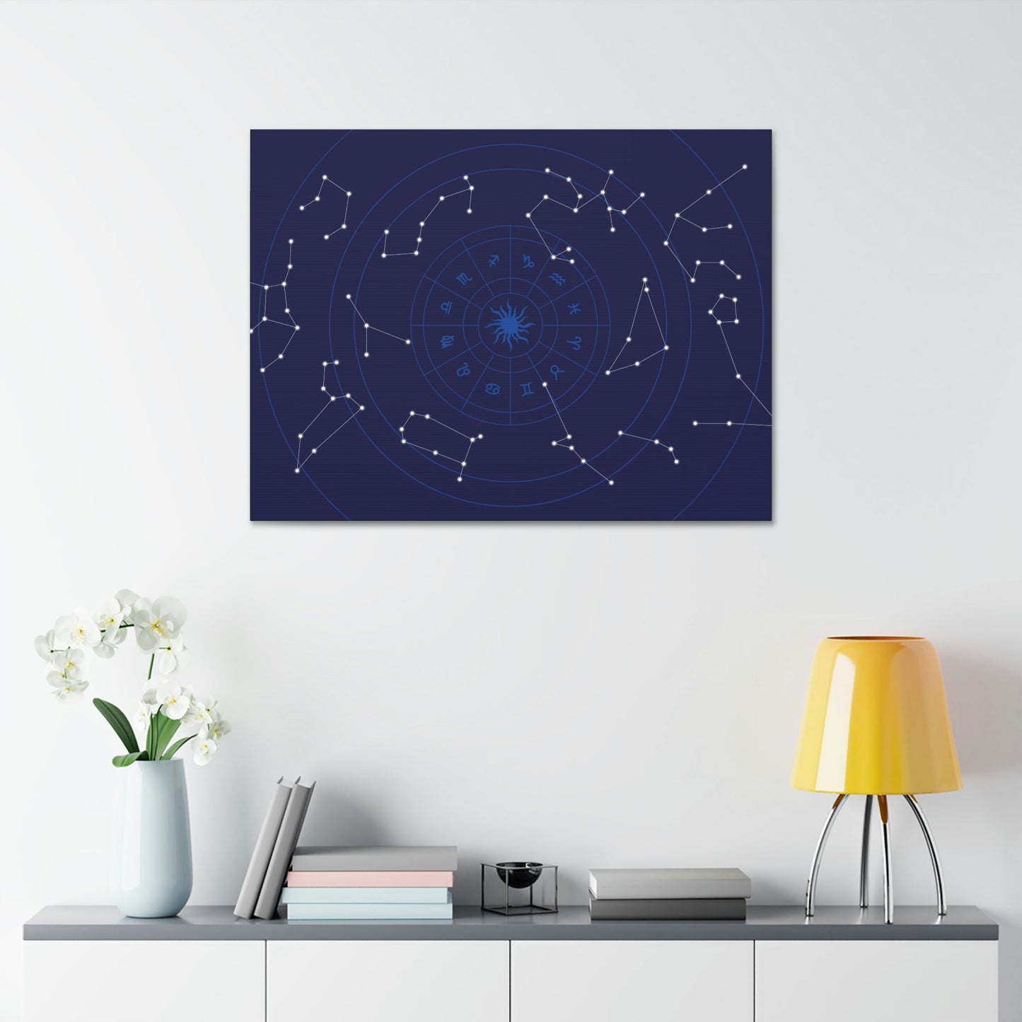 Starry Night Sky: A Natural Canvas Print of the Constellations