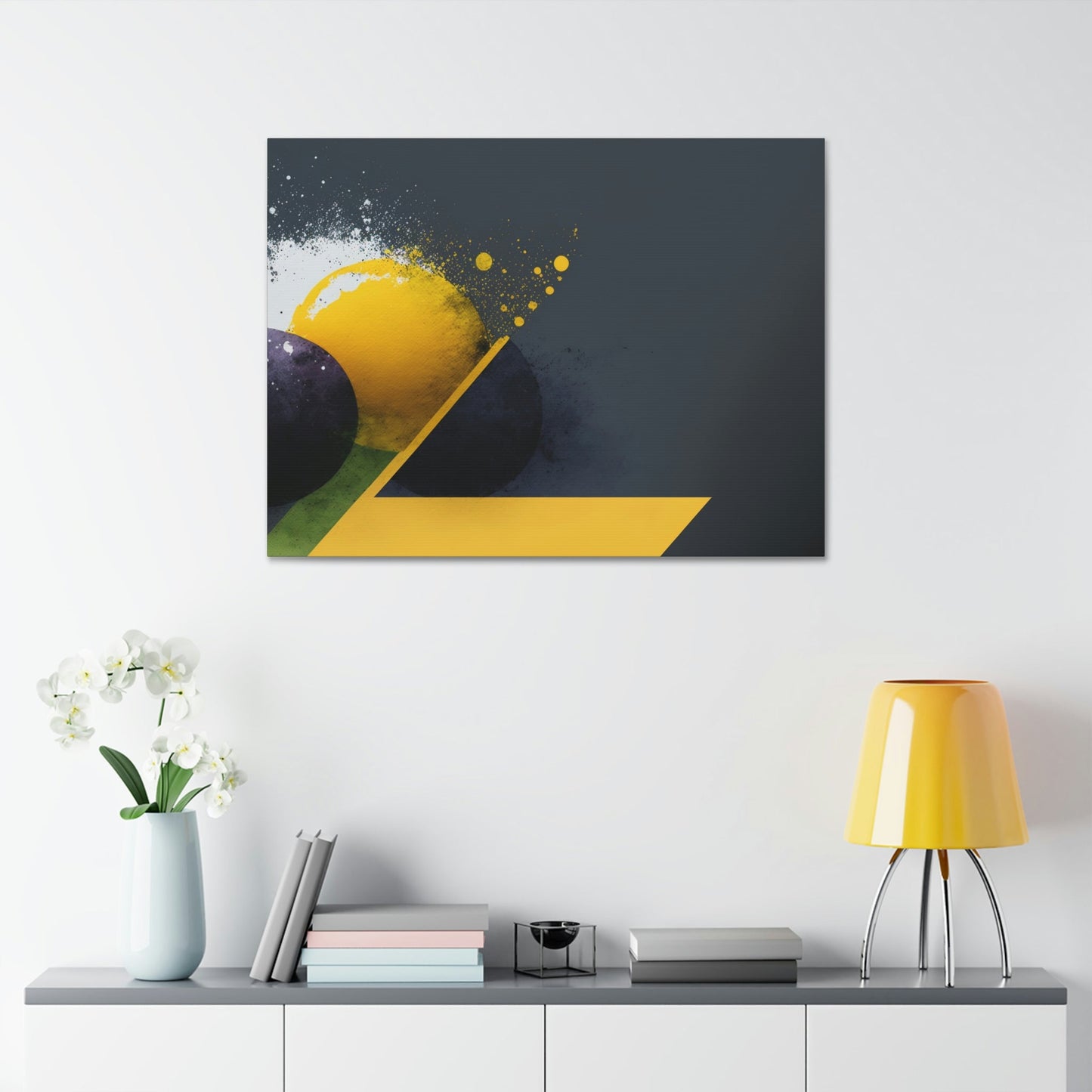 Minimalist Harmony: A Print on Canvas & Poster of an Abstract Composition