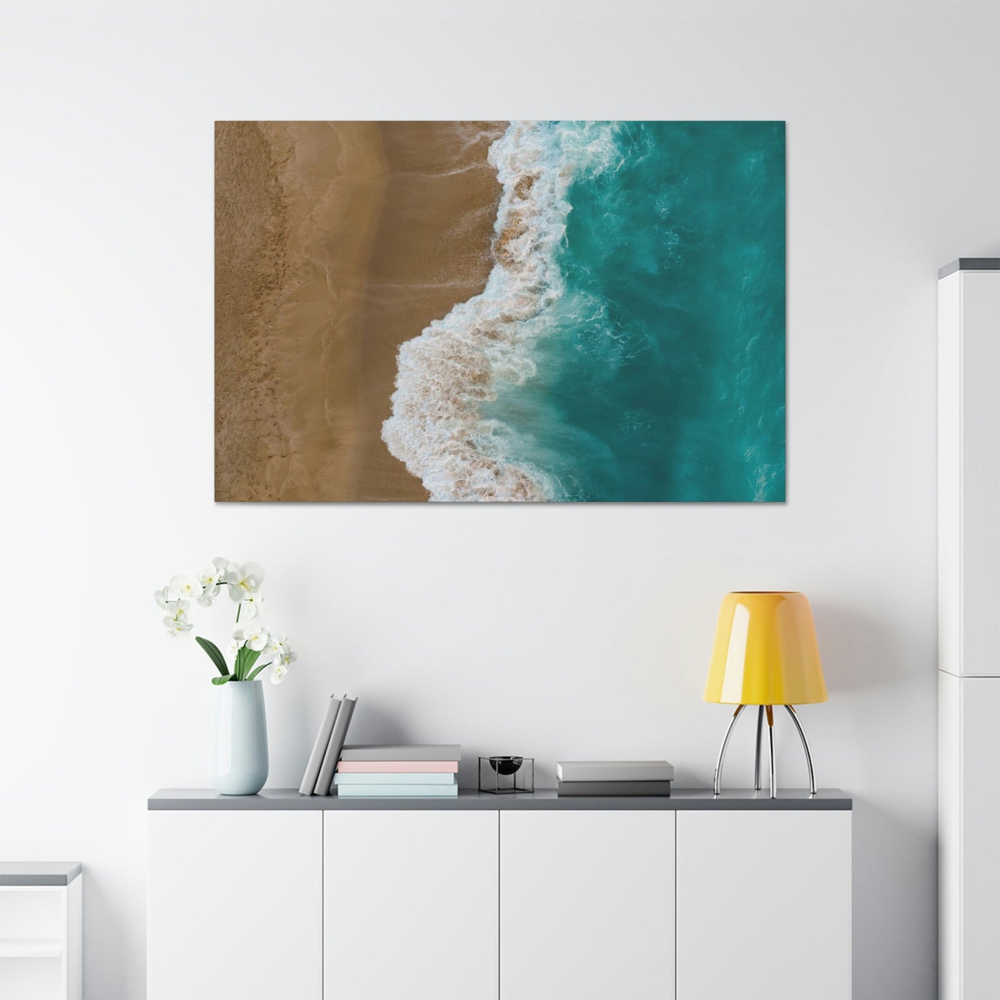 The Coastal Breeze: Framed Canvas & Poster of Refreshing Coastal View