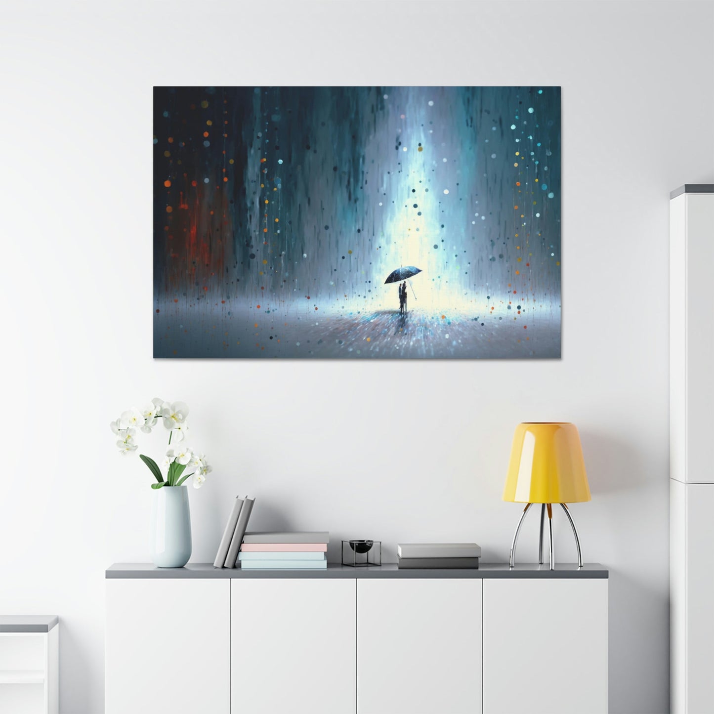 Whimsical Dreamscape: A Natural Canvas Wall Art of an Imaginary Landscape