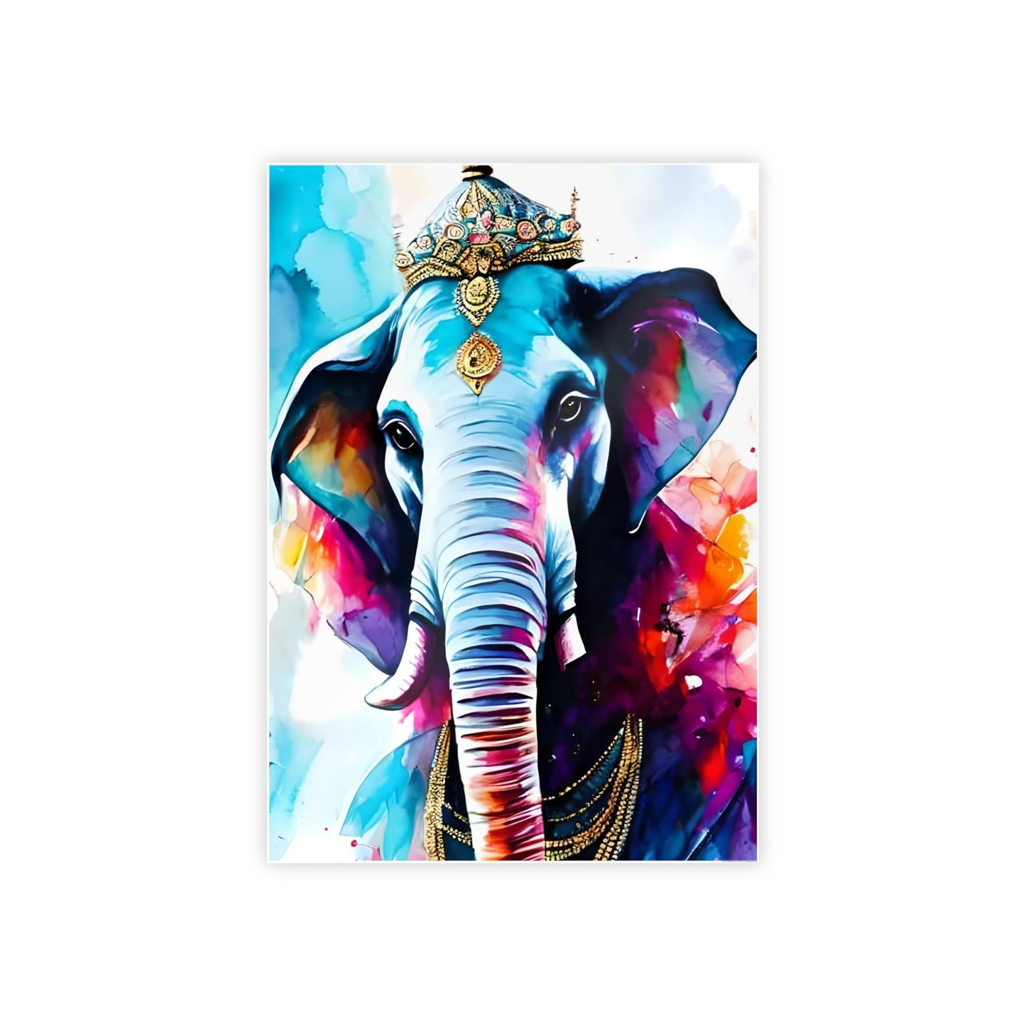 Safari Adventure: Artistic Print on Canvas of Elephant