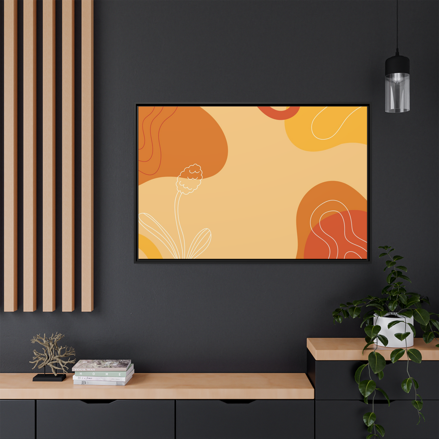 Bold and Minimal: Framed Canvas Art for a Striking Wall Display