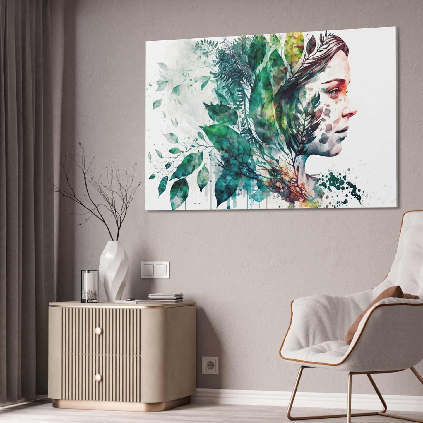Moment of Peace: Wall Art of a Relaxing Scene on Natural Canvas