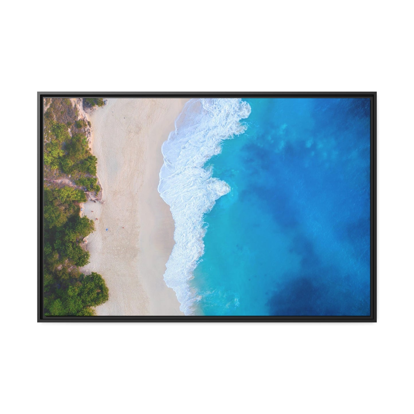 Coastal Paradise: Framed Poster & Canvas of a Gorgeous Island Beach Scene