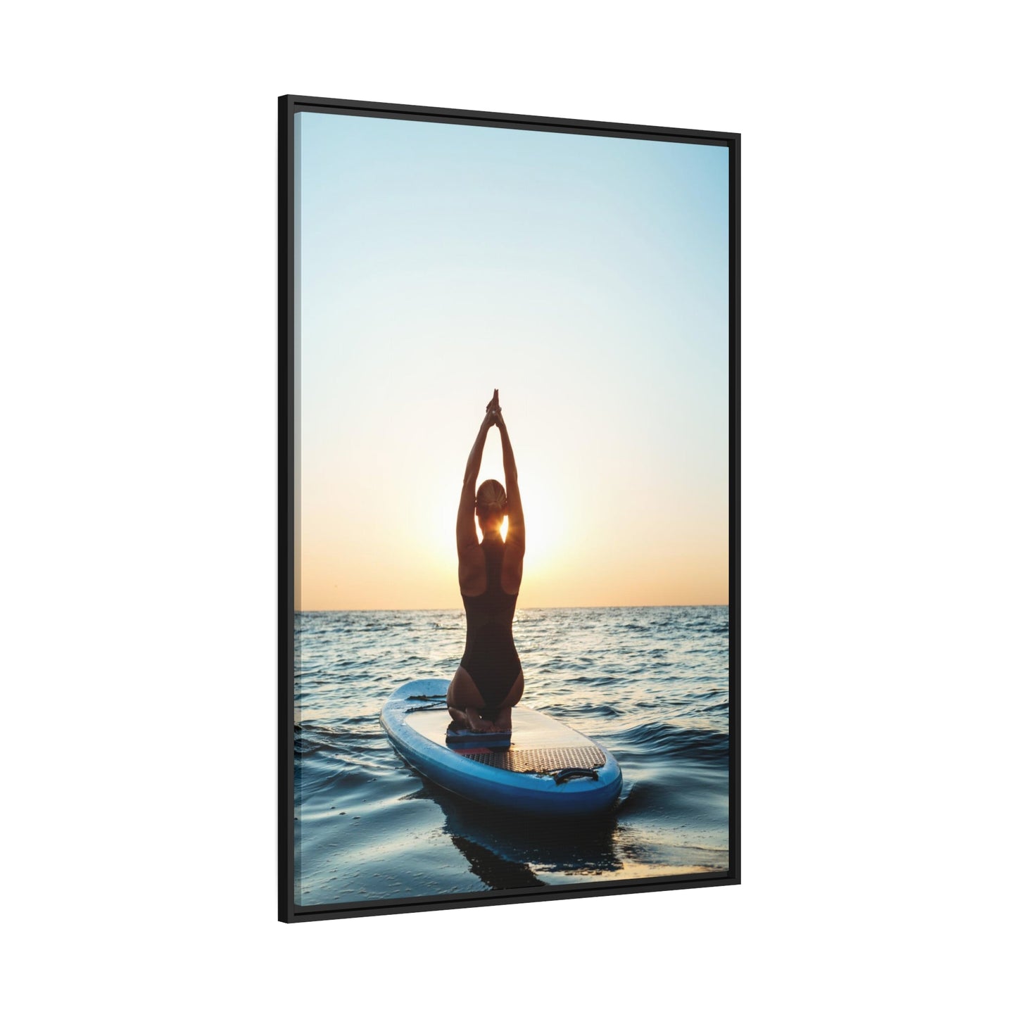 Find Your Peace: Wall Art of a Relaxing Sunset on Natural Canvas
