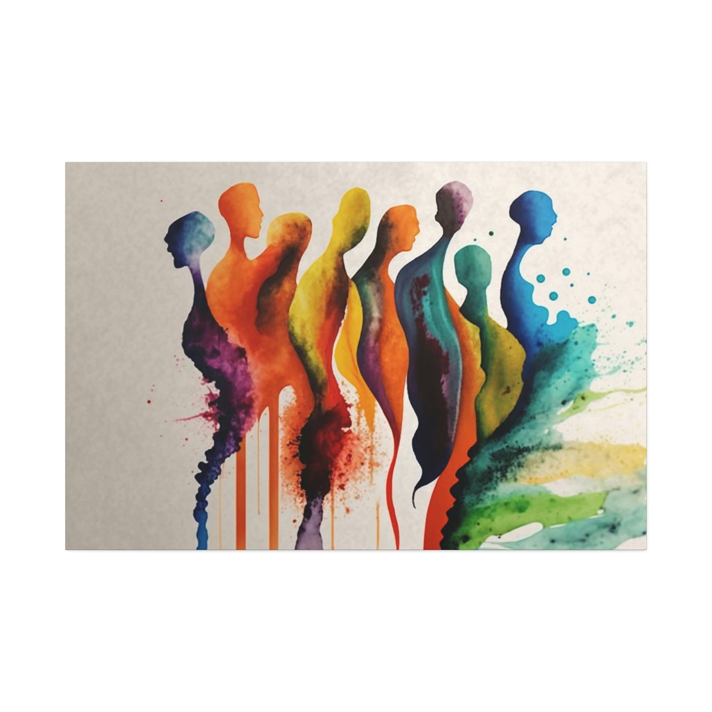 Ethereal Dance: Canvas & Poster Print of Abstract Figures in Motion