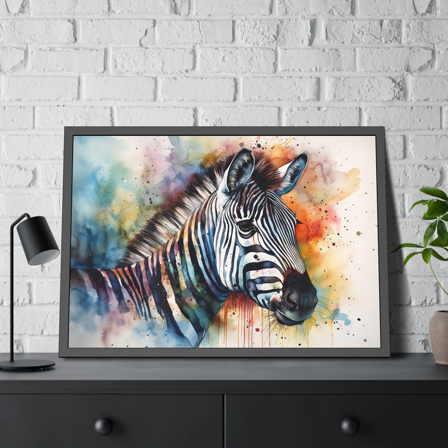 Striking Stripes: Zebra Canvas & Poster Print on a Large Canvas