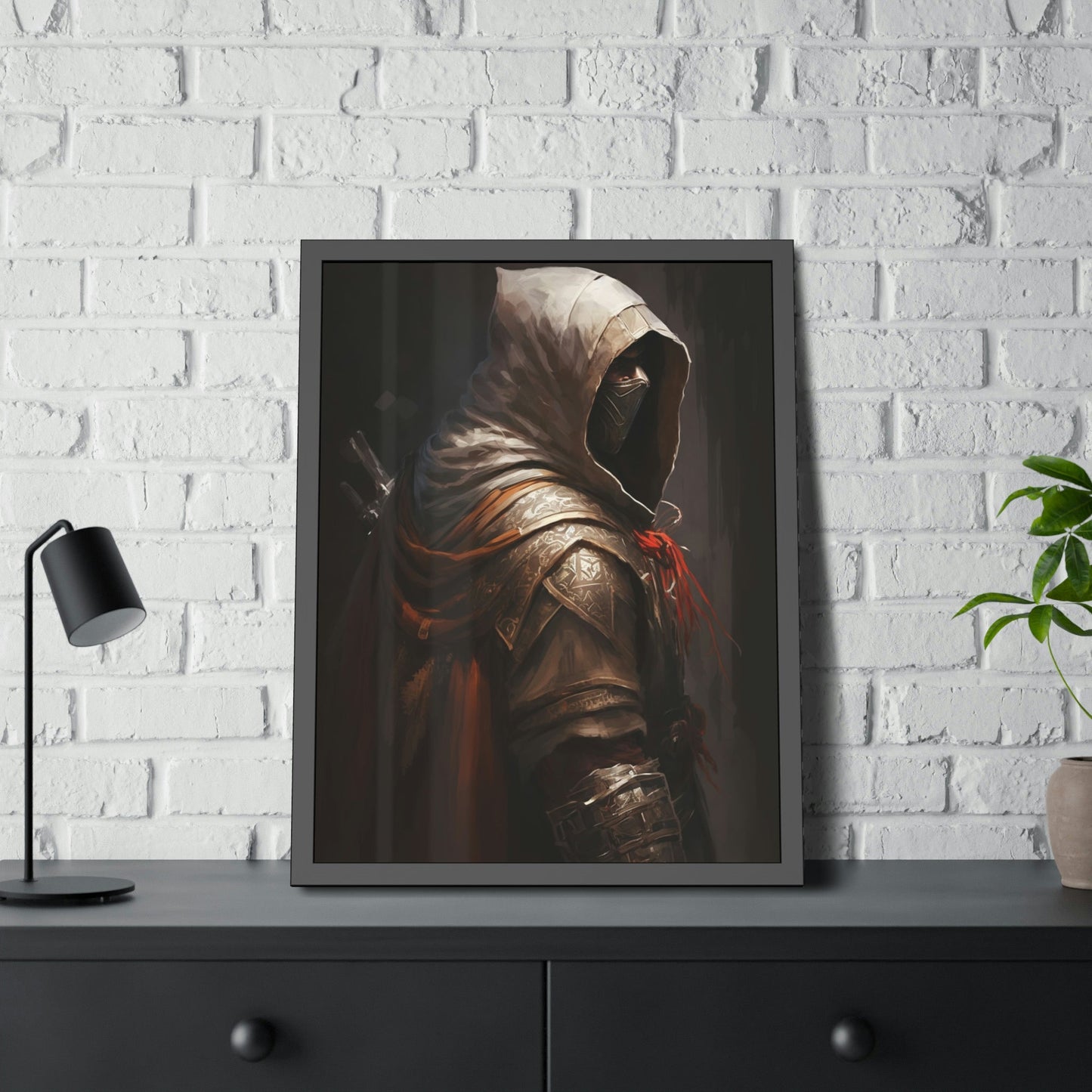 Artistic Interpretation of Assassin's Creed: Print on Canvas for Fans