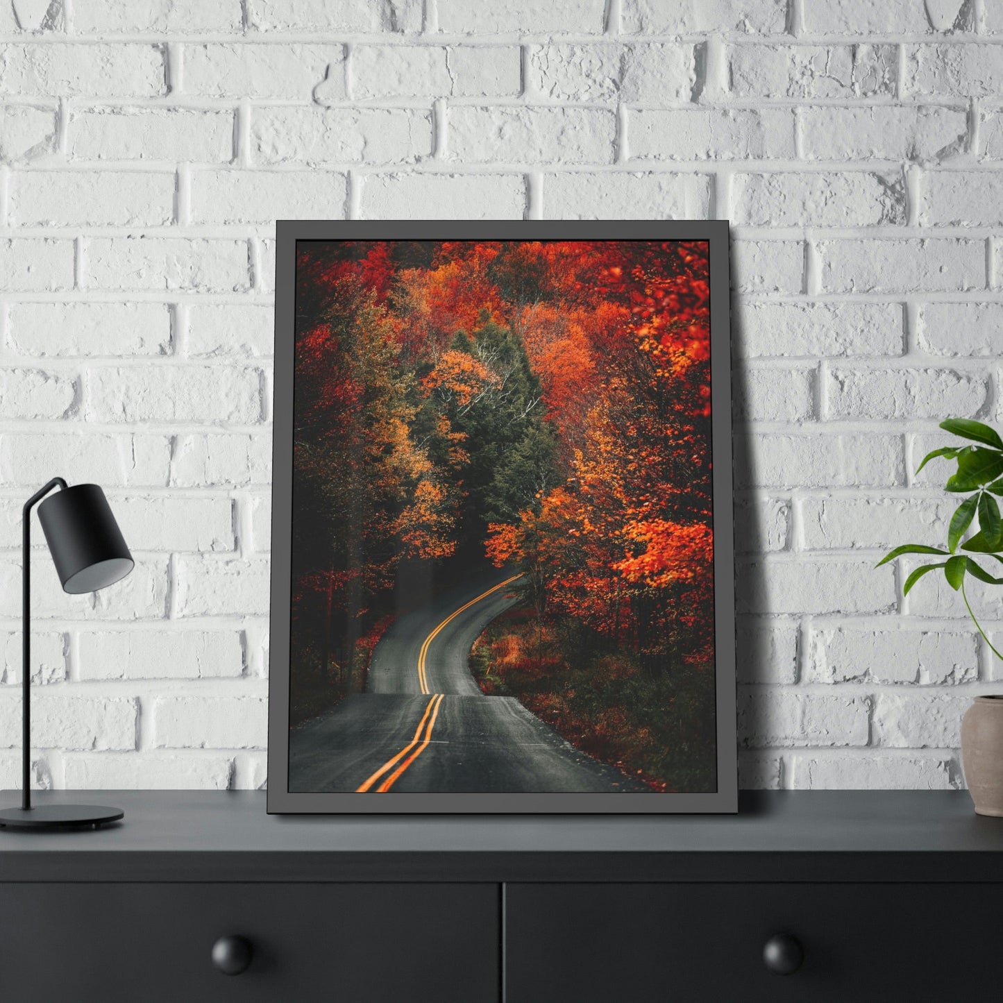 Golden Hues of Autumn: A Stunning Framed Poster and Wall Art to Bring Nature Indoors