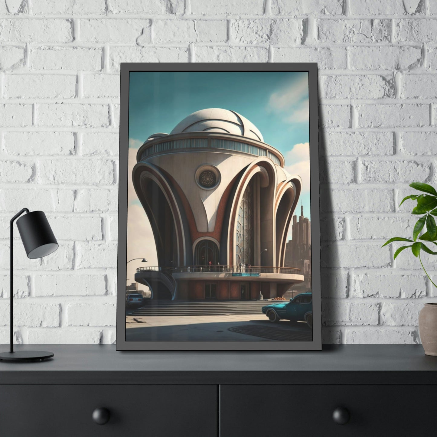 Artistic Impressions: Canvas Print of Abstract Architecture