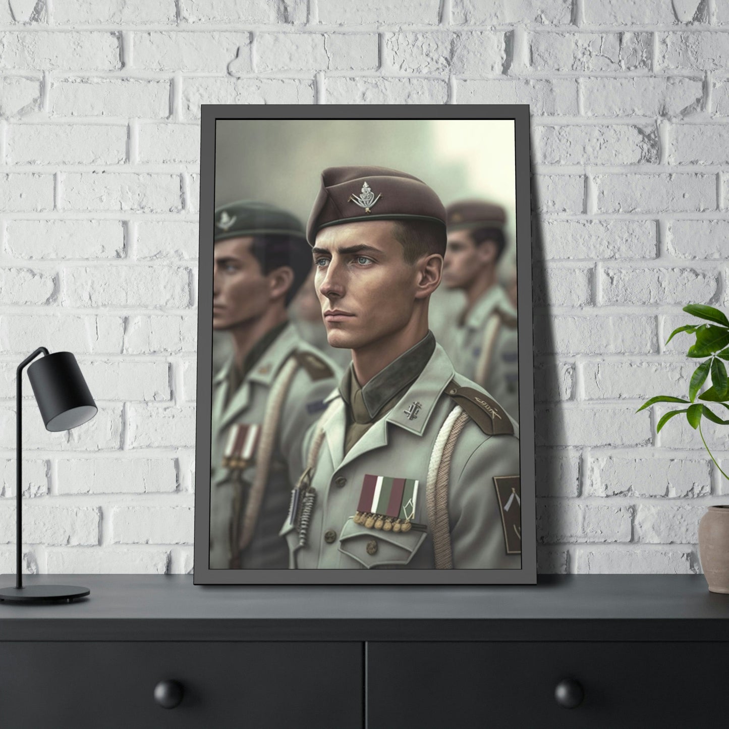 Camouflage Warriors: Striking Army Art on Canvas and Poster Prints