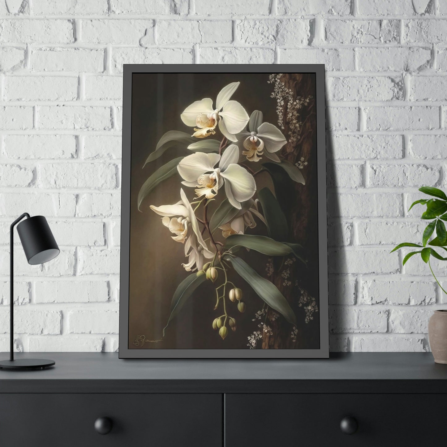 Orchid Bliss: Tranquility on Canvas