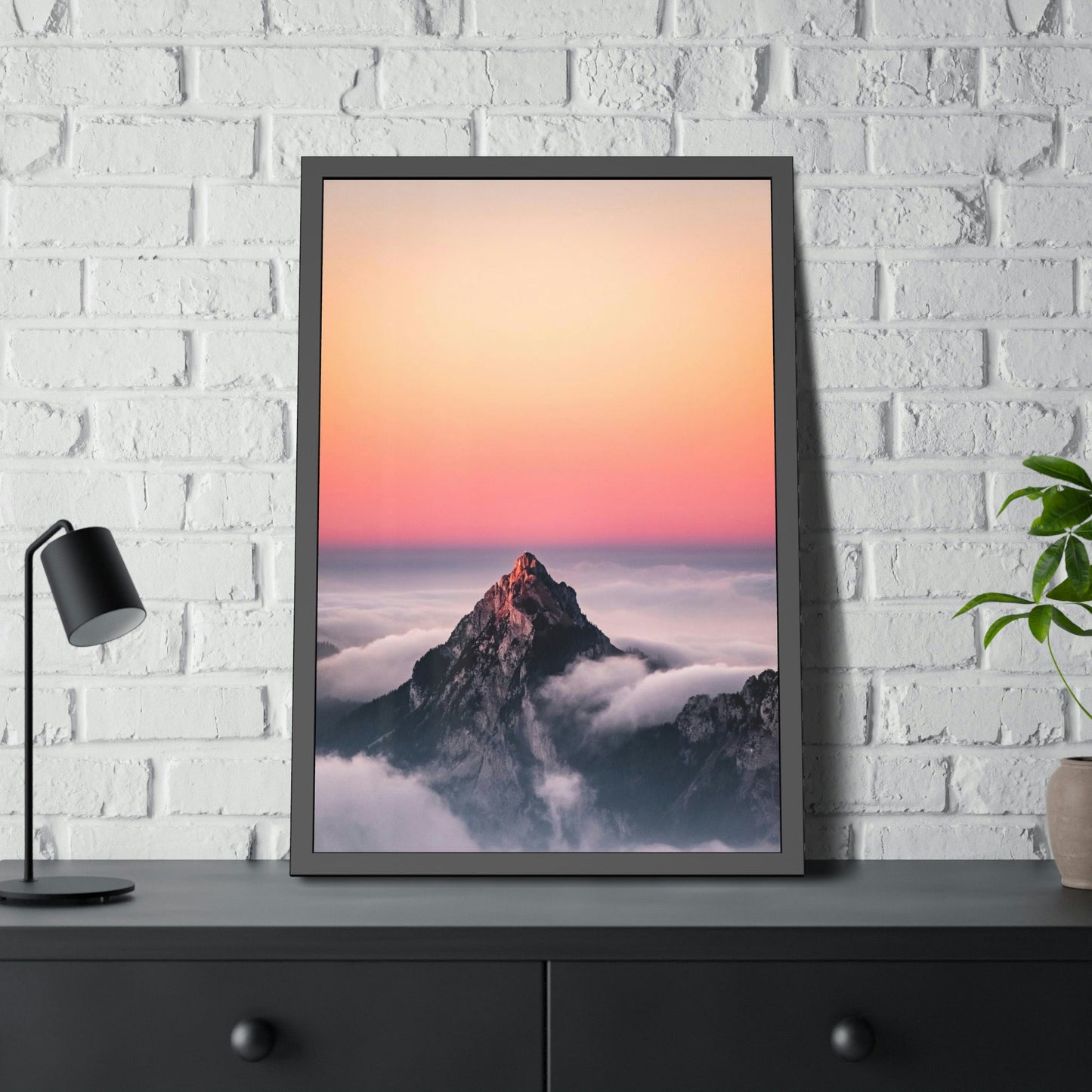 The Majestic Beauty of Mountains: An Interpretation on Canvas