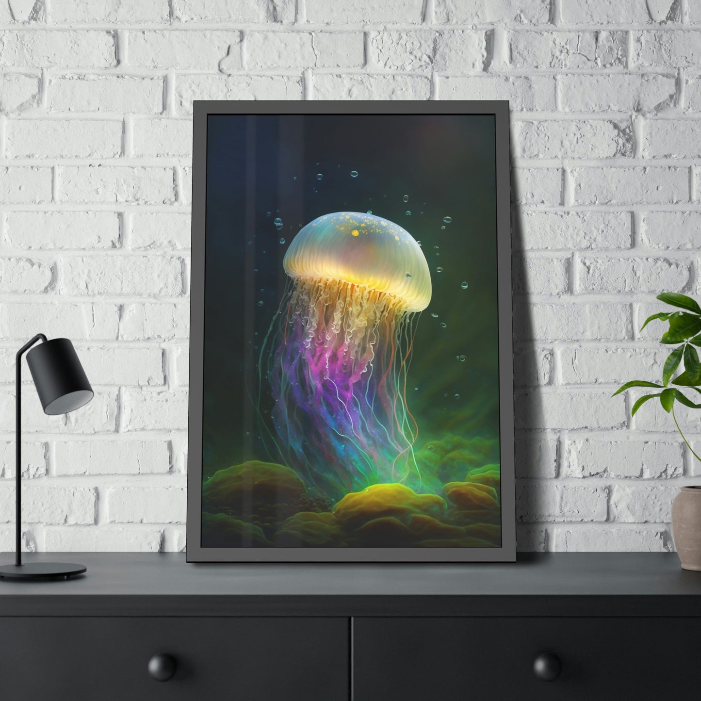 Oceanic Wonders: Natural Canvas & Poster Masterpiece of Jellyfishes