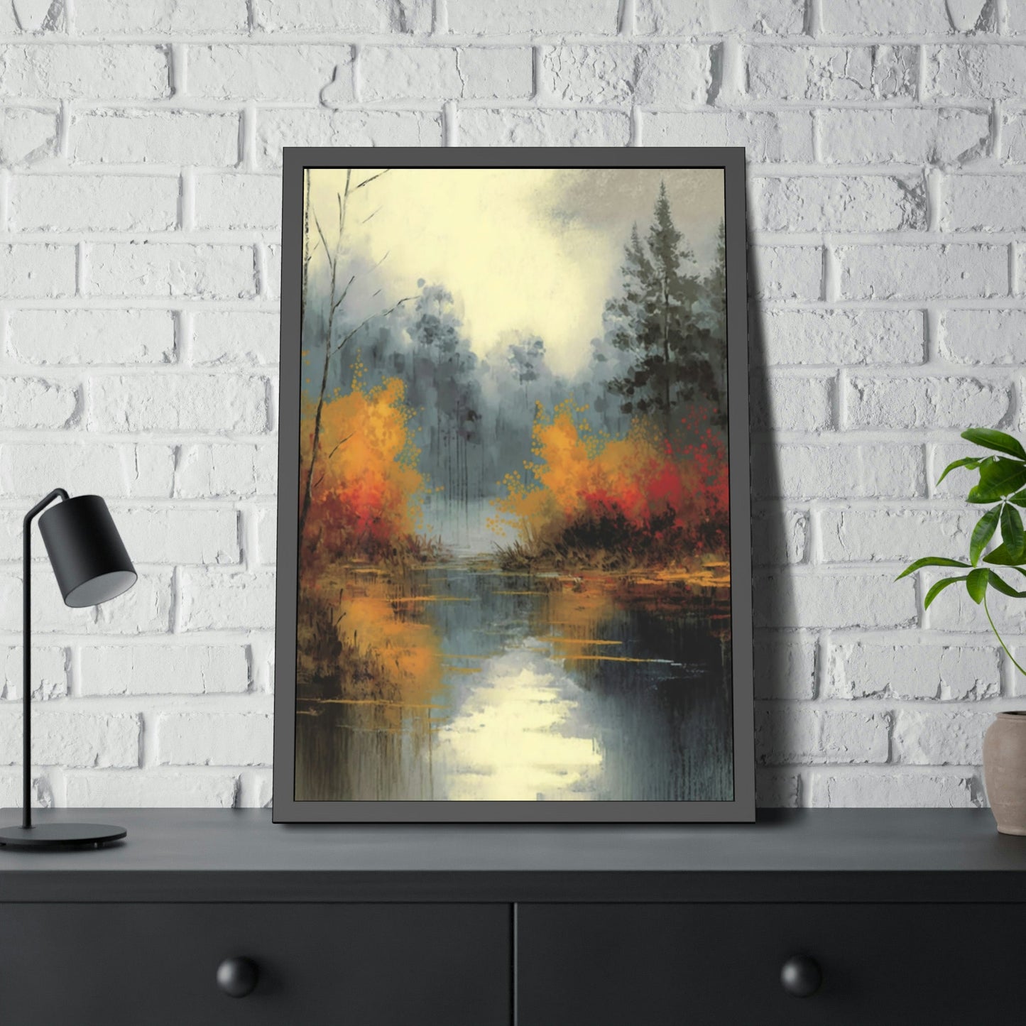 Fluid Landscape: A Natural Canvas & Poster Wall Art of an Abstract Water Scene