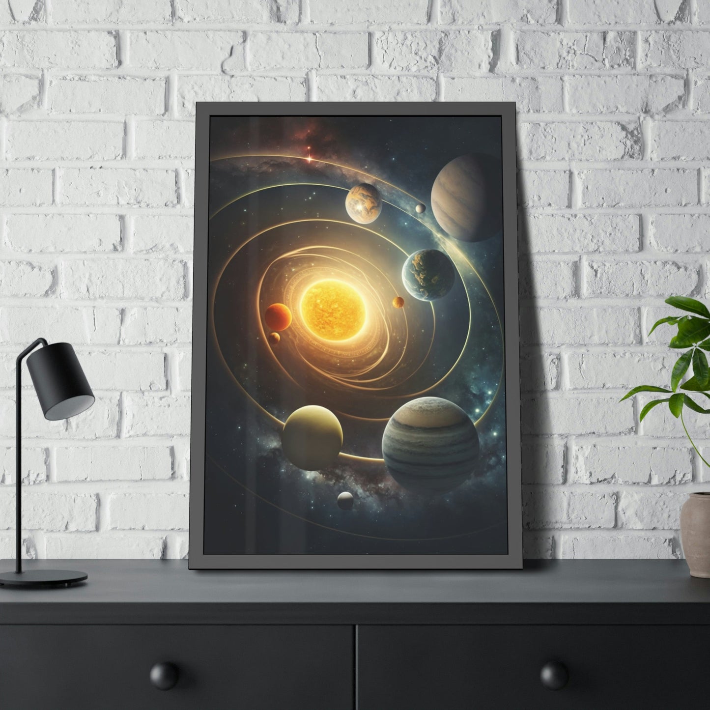 Discover the Cosmos: Framed Canvas Art of the Solar System for an Out-of-This-World Experience