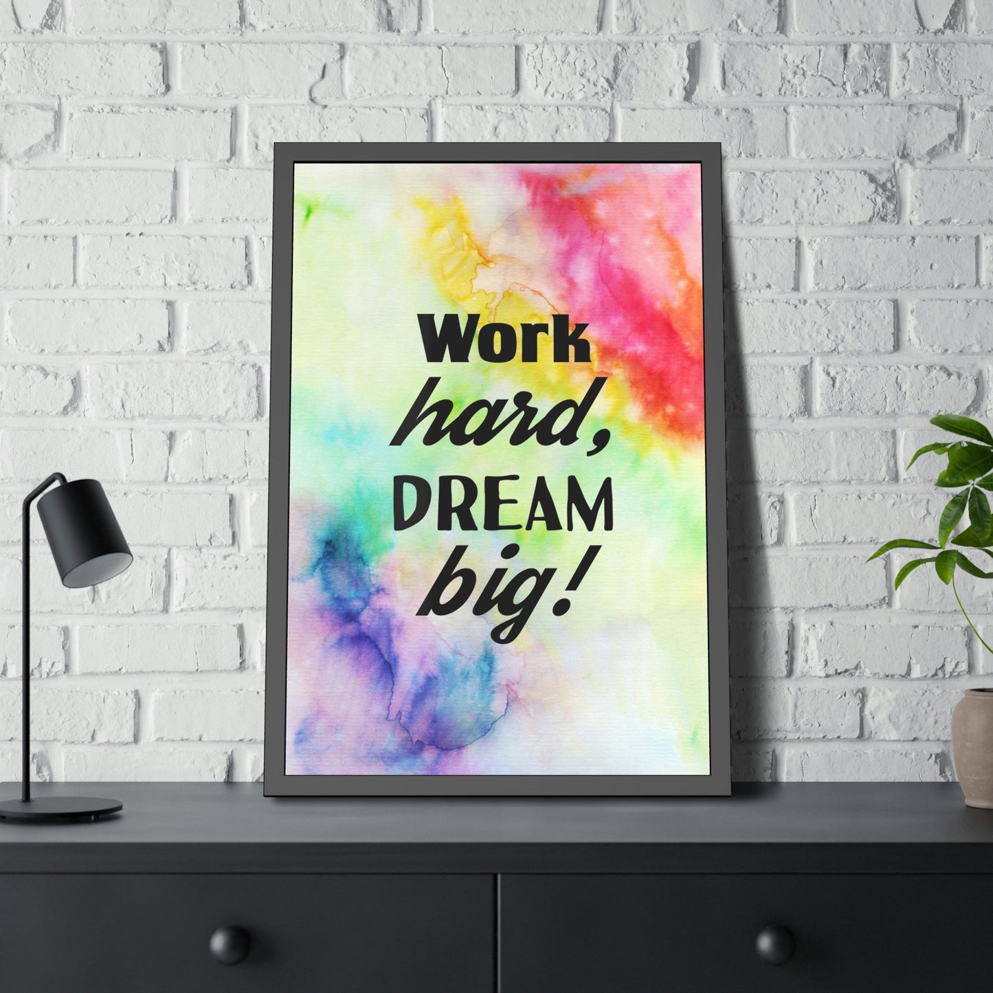 Frame Your Dreams: Motivational Art on Framed Canvas