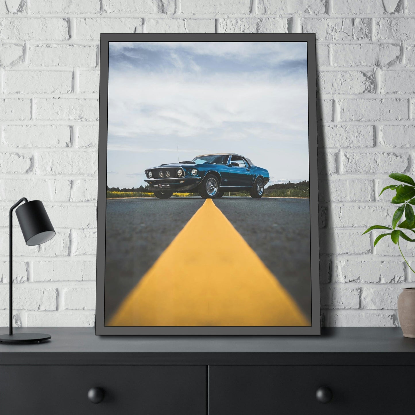 The Power of Mustang: Striking Wall Art on Natural Canvas & Poster