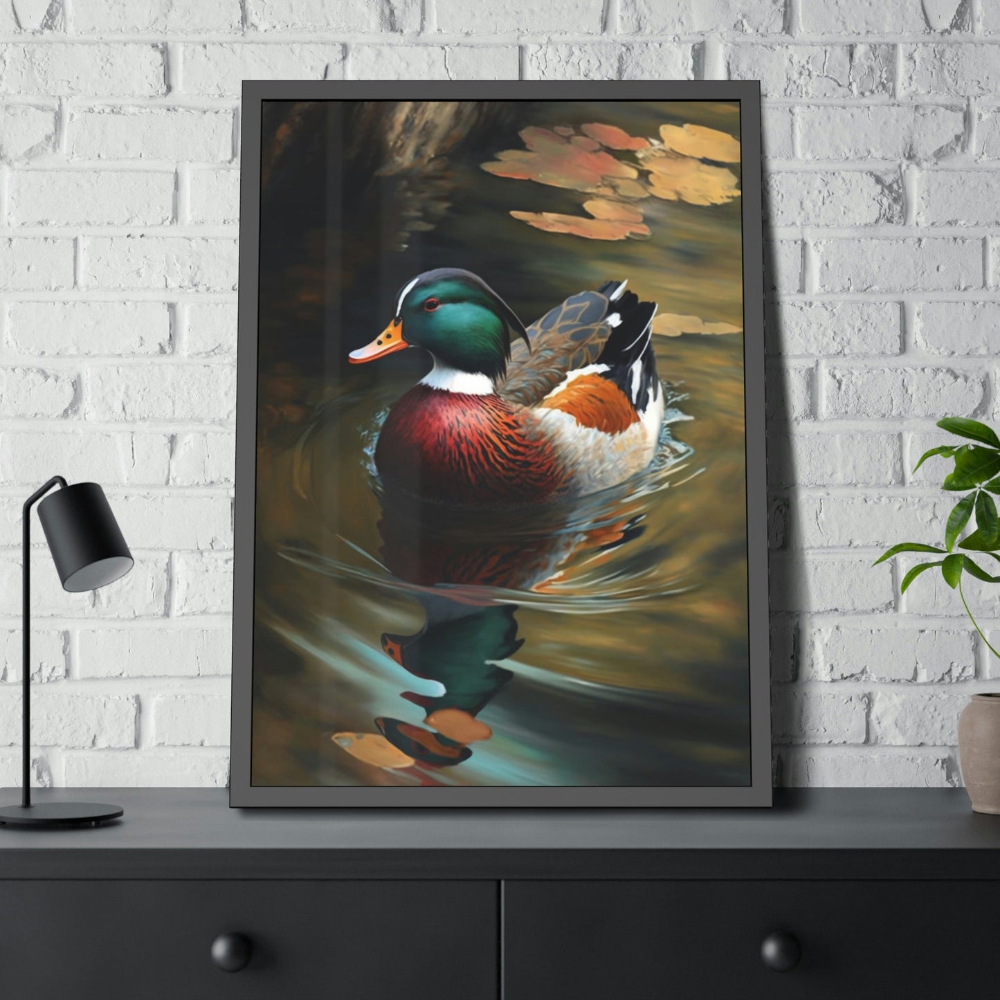 Reflections of Nature: An Artistic Rendering of Ducks
