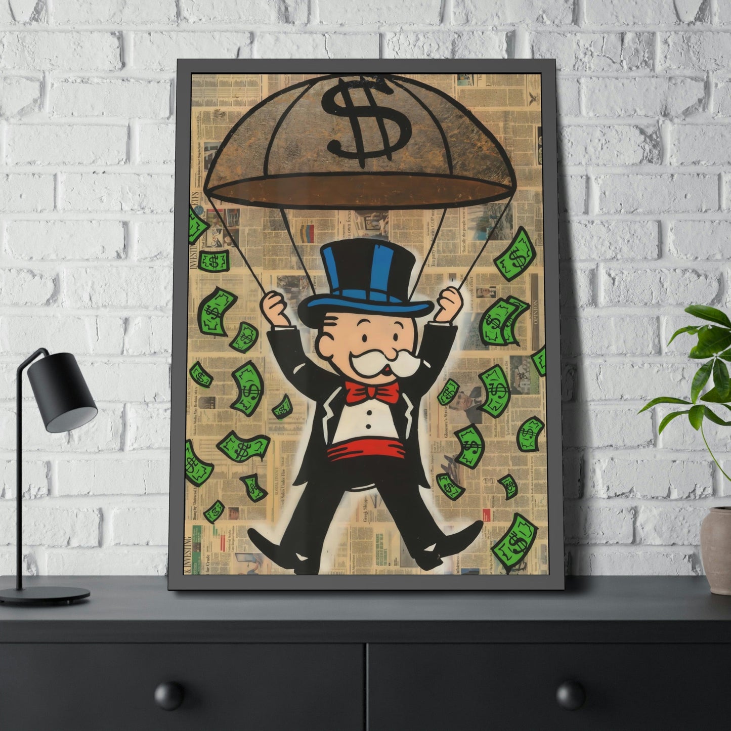 Monopoly Money: Canvas Art and Poster Prints Featuring Alec Monopoly's Iconic Style