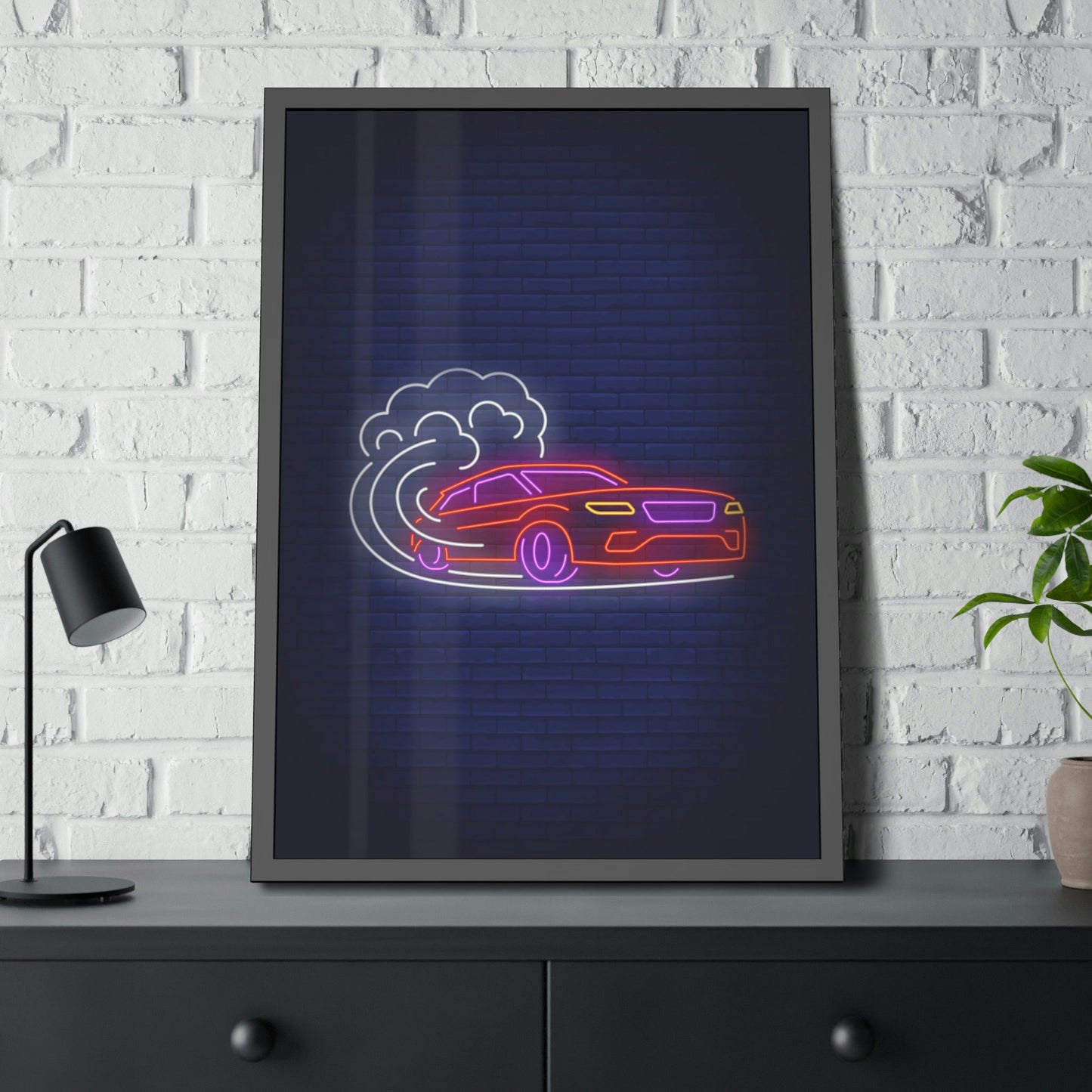 Enchanted by Neon Nights: Premium Canvas Prints for Exquisite Wall Decor