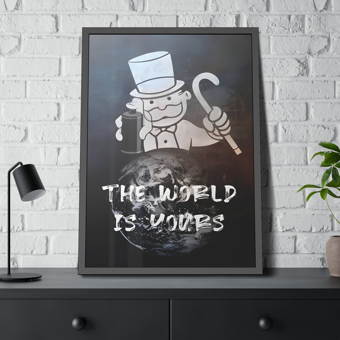 Motivation's Monopoly: Inspiring Wall Art on Natural Canvas